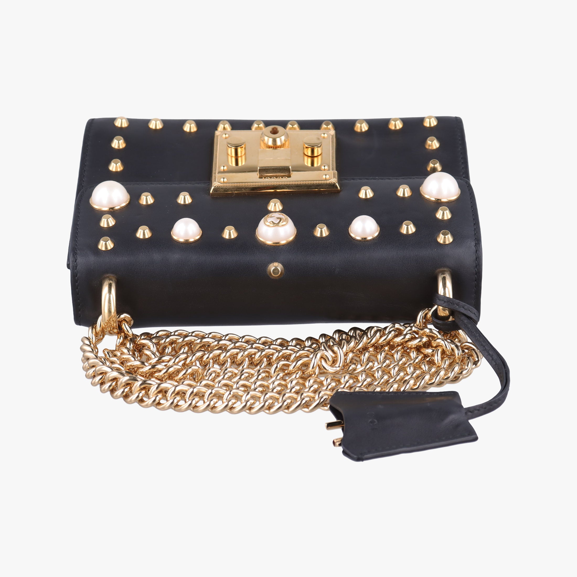 Secondhand Gucci Padlock Black Leather 432182 shoulderbag | stylenewstar