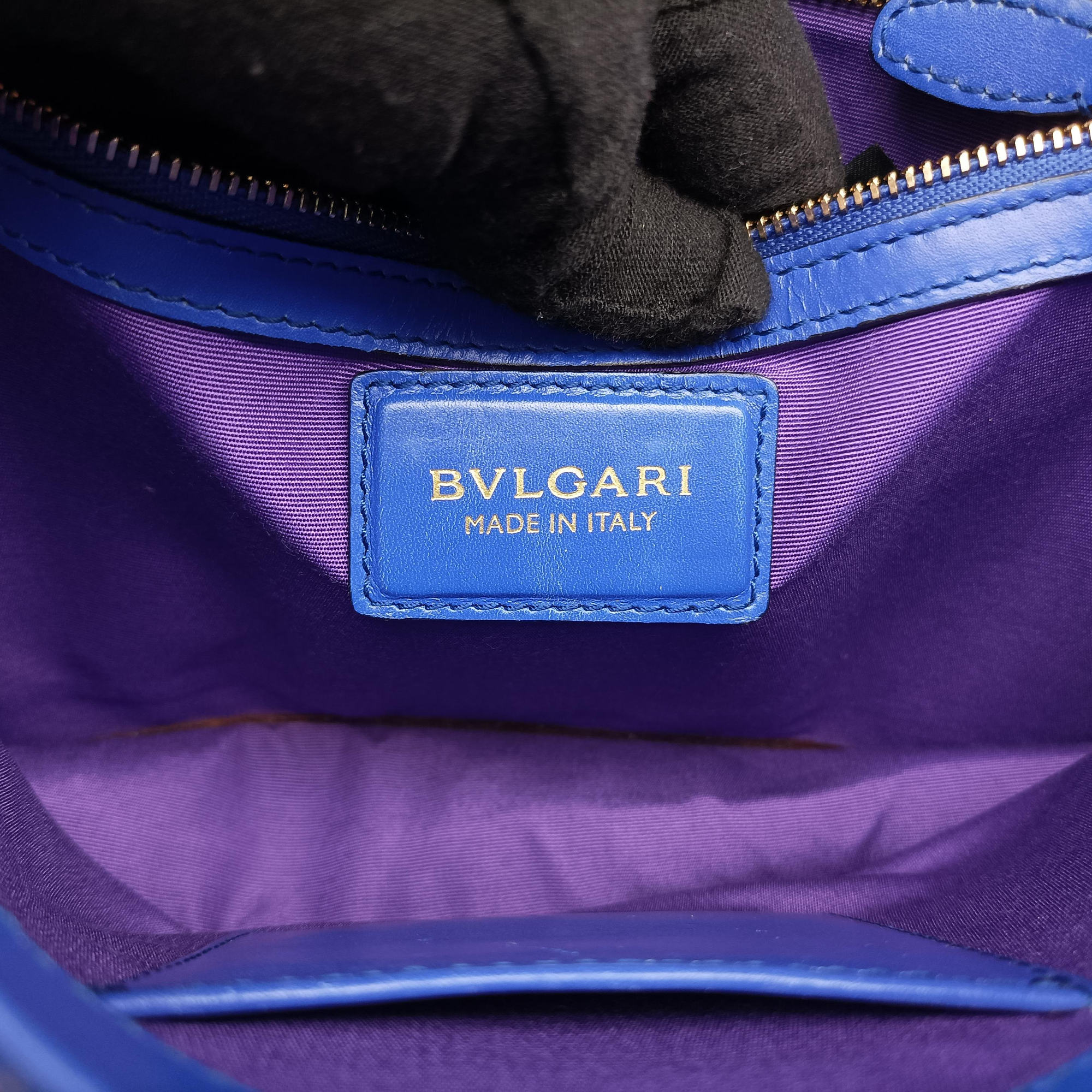 Pre-owned Bvlgari SERPENTI FOREVER Blue leather  shoulderbag | stylenewstar