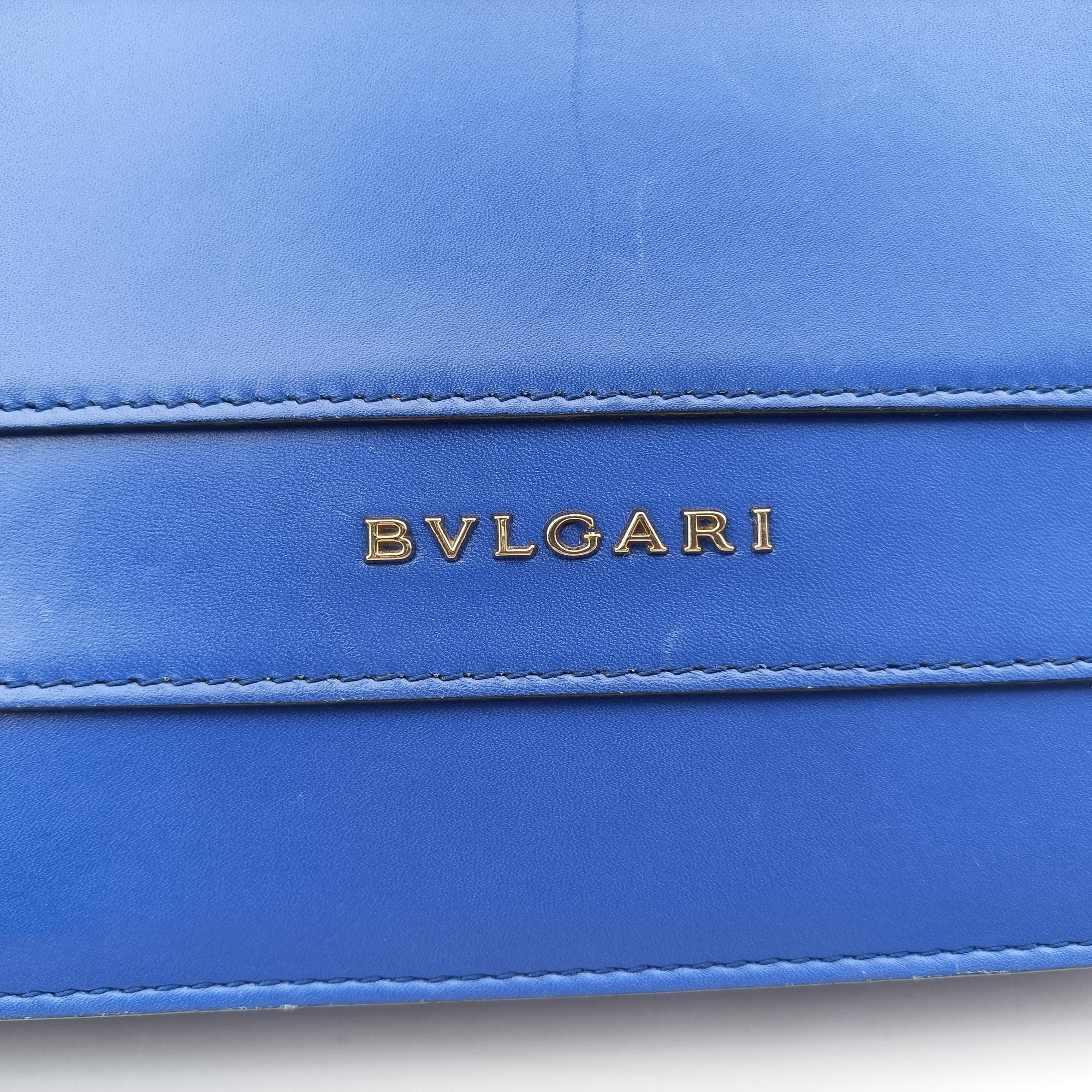 Pre-owned Bvlgari SERPENTI FOREVER Blue leather  shoulderbag | stylenewstar