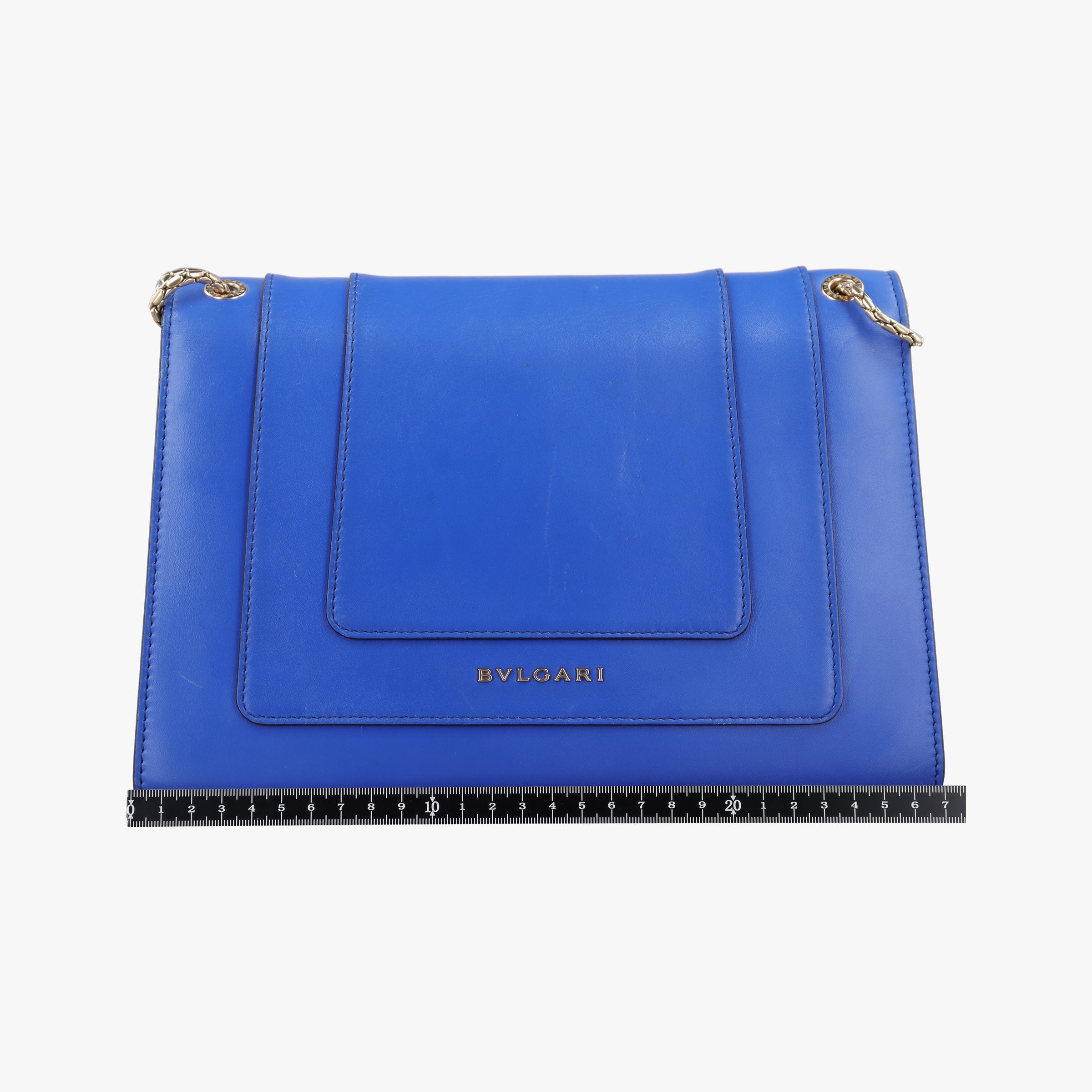 Pre-owned Bvlgari SERPENTI FOREVER Blue leather  shoulderbag | stylenewstar
