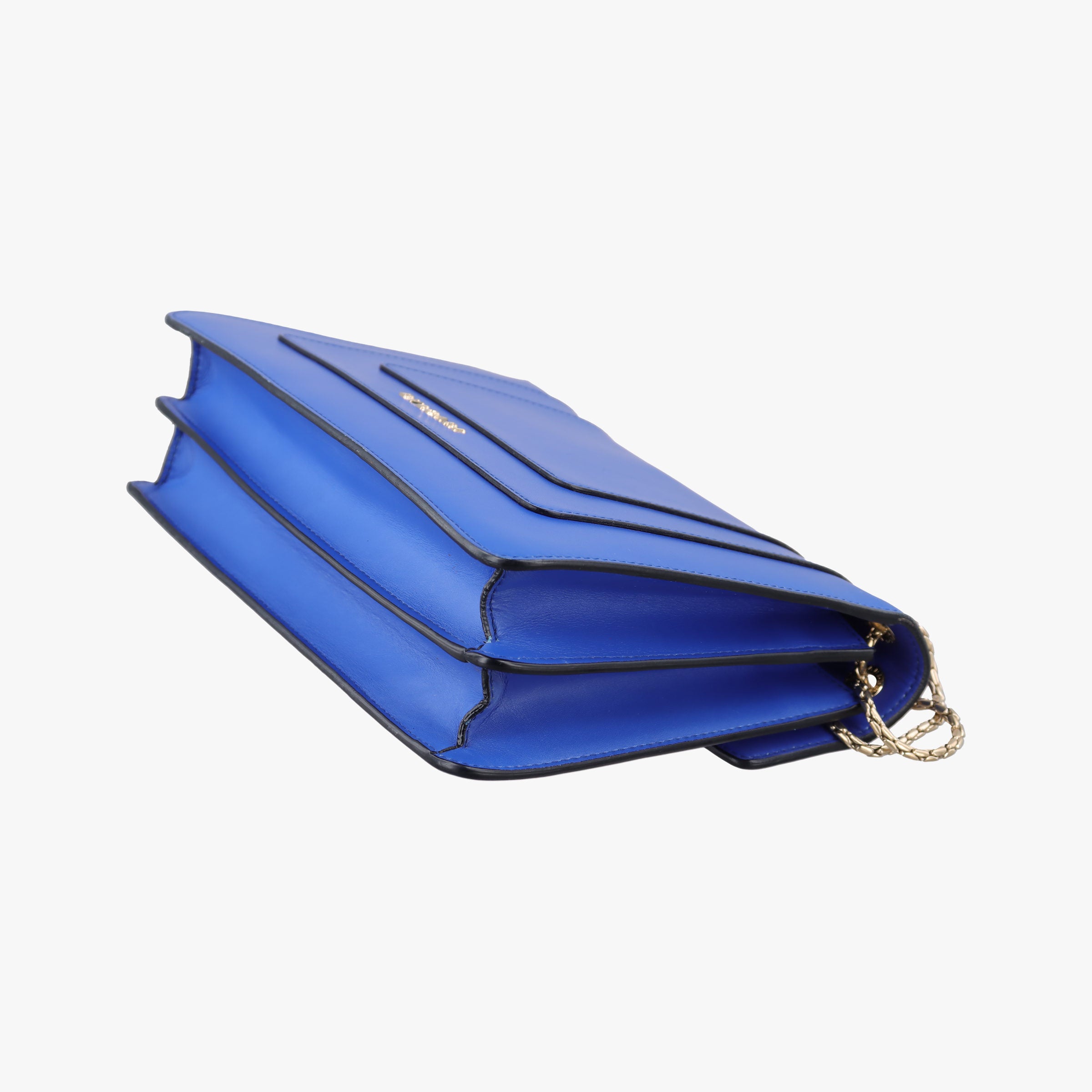 Pre-owned Bvlgari SERPENTI FOREVER Blue leather  shoulderbag | stylenewstar