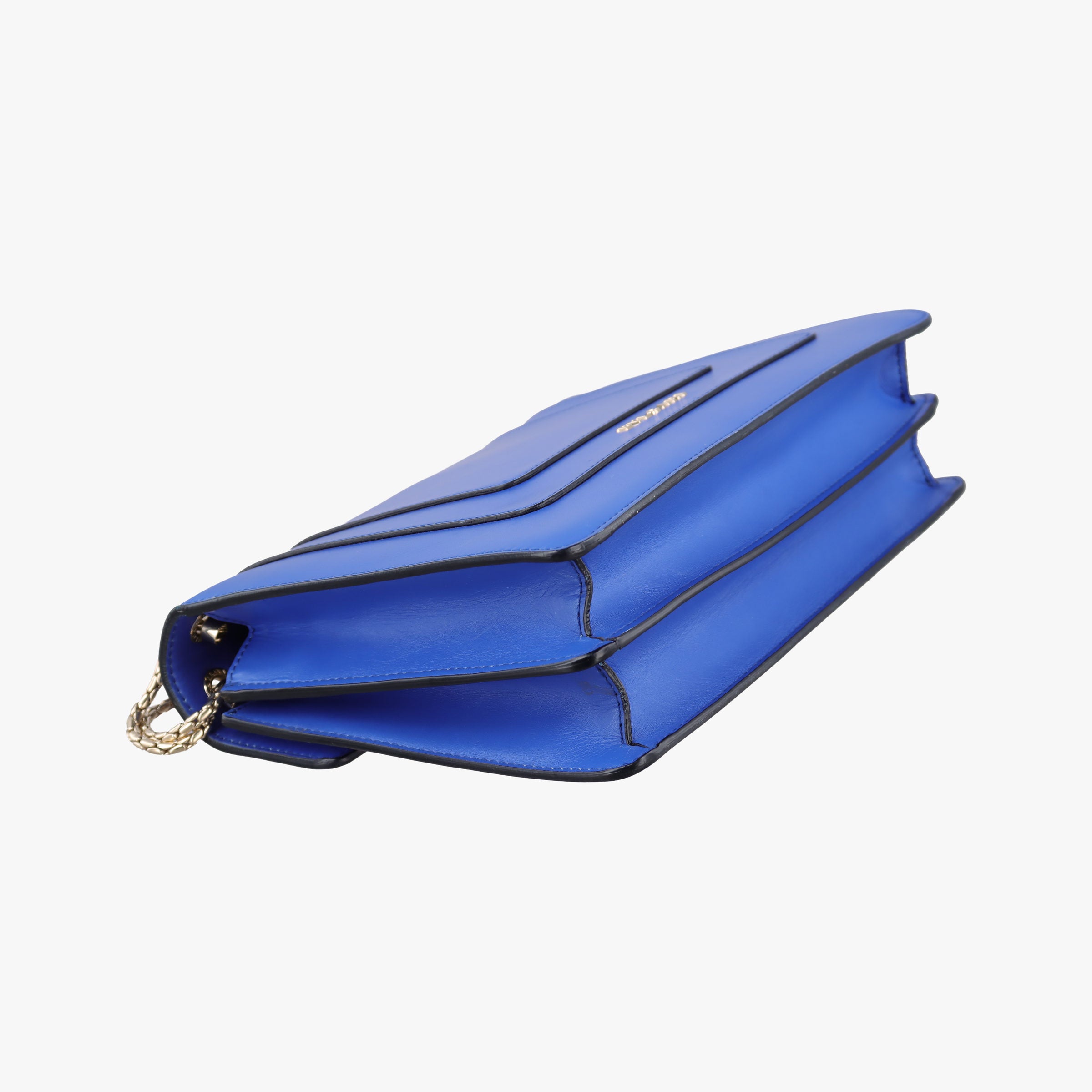 Pre-owned Bvlgari SERPENTI FOREVER Blue leather  shoulderbag | stylenewstar