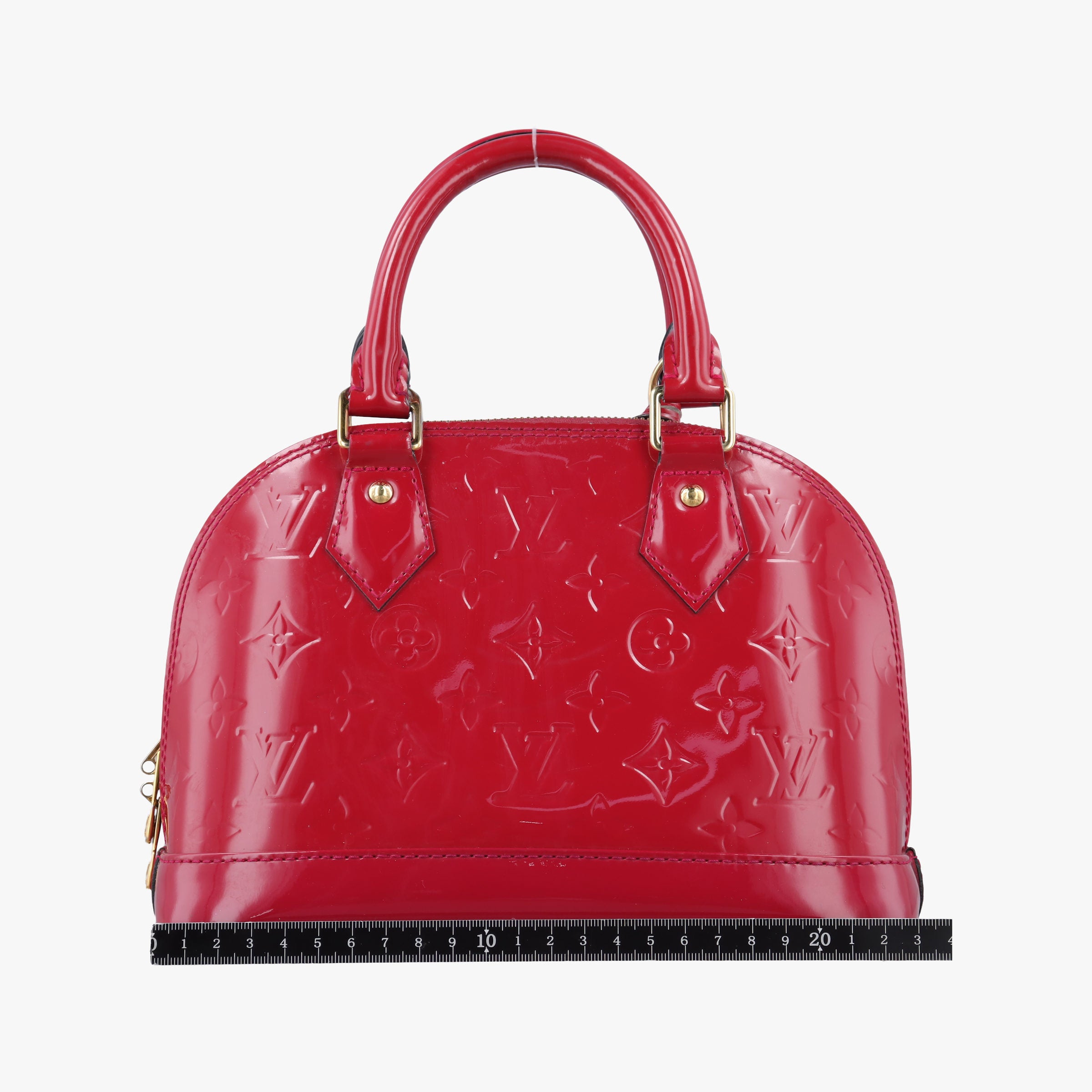 Pre-owned Louis Vuitton Alma BB CERISE Vernis M90174 shoulderbag | stylenewstar