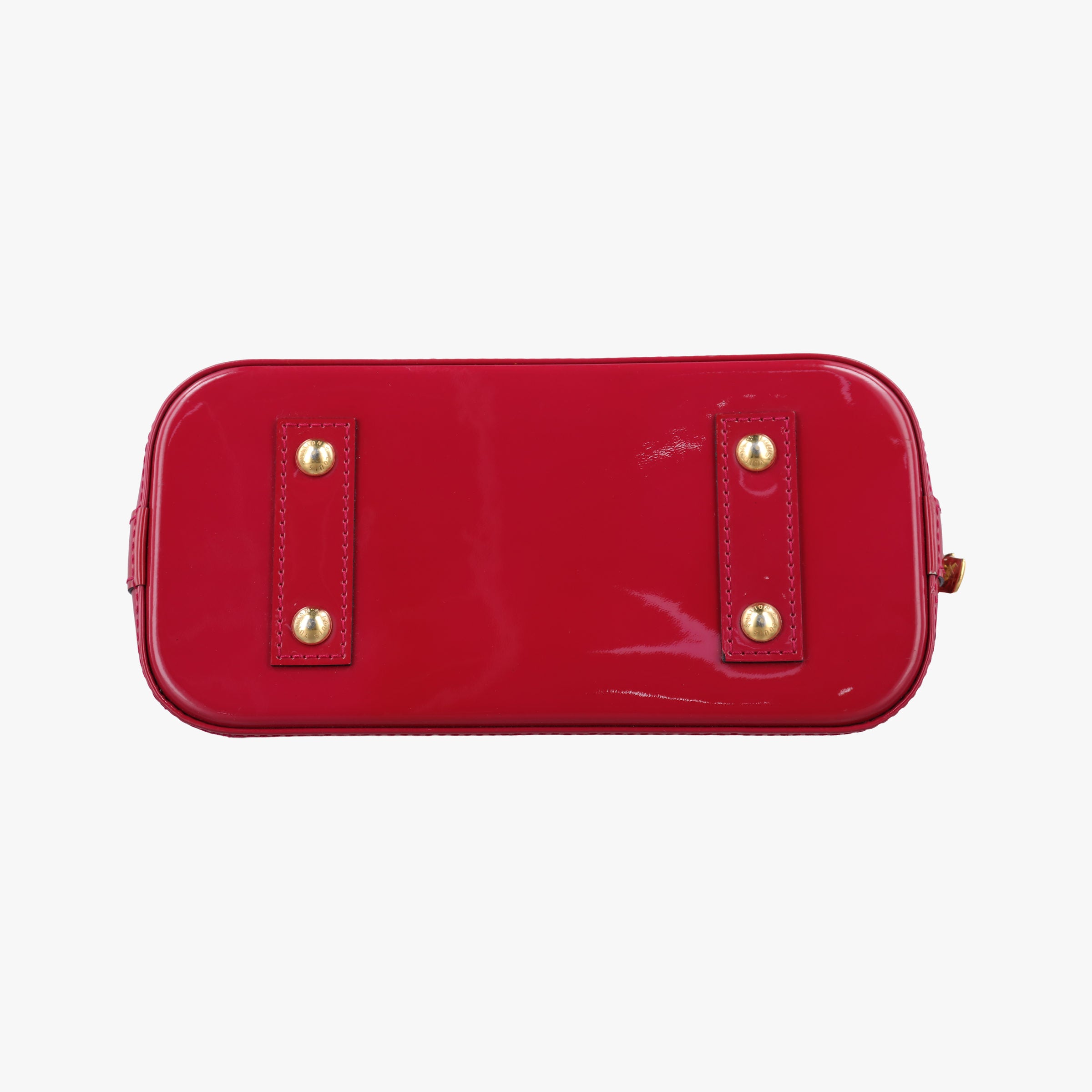 Pre-owned Louis Vuitton Alma BB CERISE Vernis M90174 shoulderbag | stylenewstar