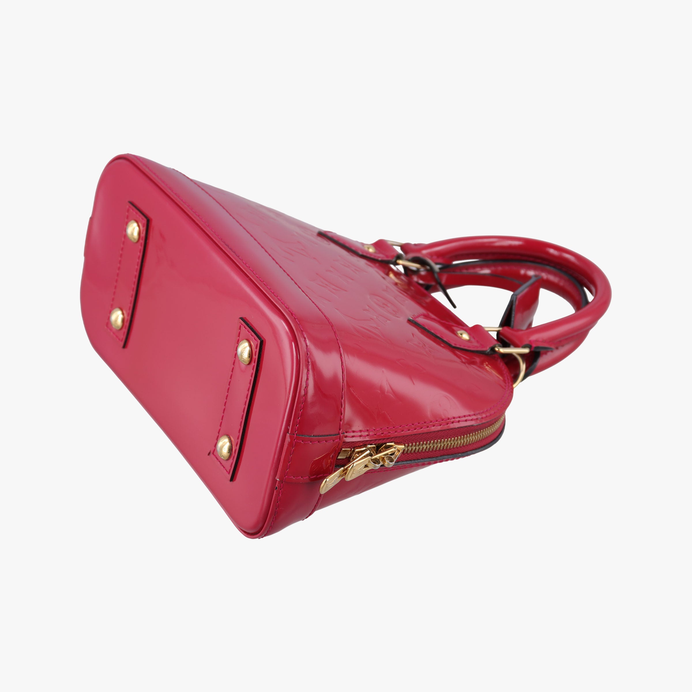 Pre-owned Louis Vuitton Alma BB CERISE Vernis M90174 shoulderbag | stylenewstar