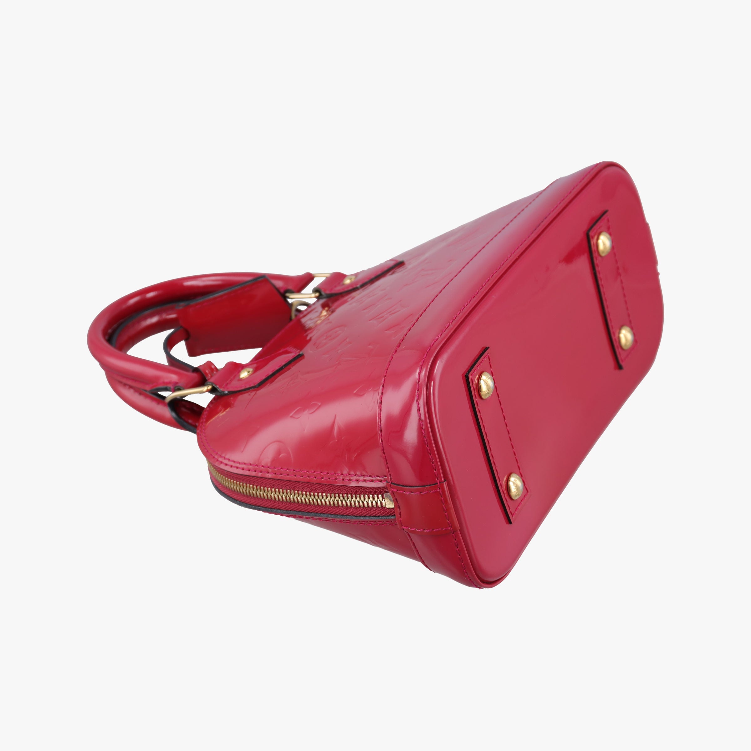 Pre-owned Louis Vuitton Alma BB CERISE Vernis M90174 shoulderbag | stylenewstar