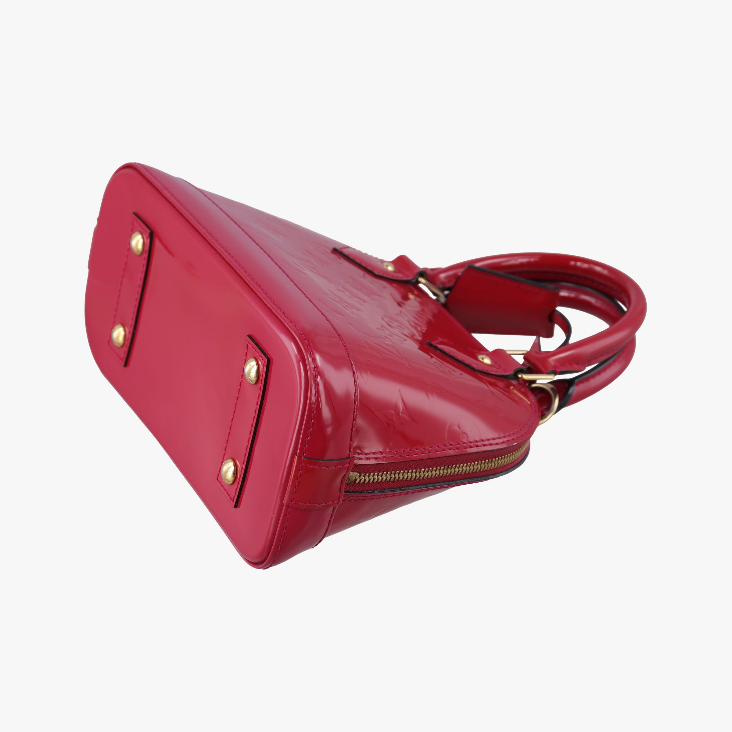 Pre-owned Louis Vuitton Alma BB CERISE Vernis M90174 shoulderbag | stylenewstar