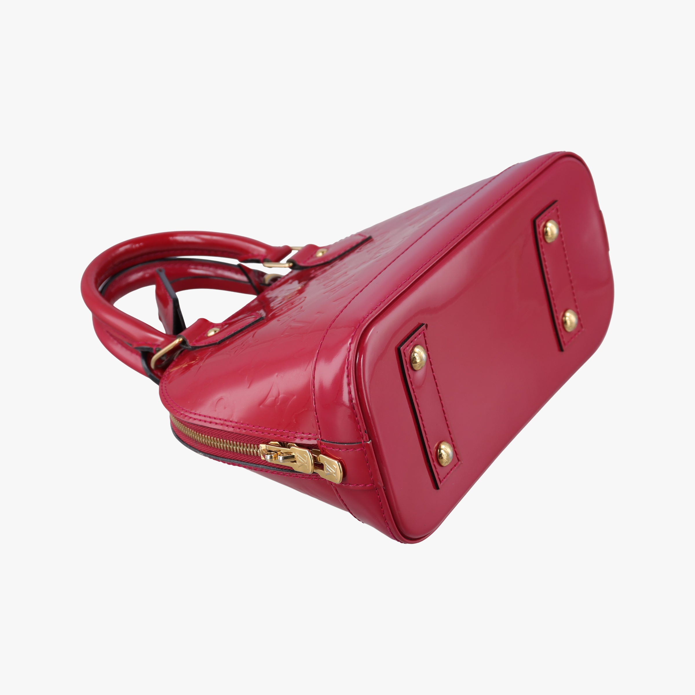 Pre-owned Louis Vuitton Alma BB CERISE Vernis M90174 shoulderbag | stylenewstar