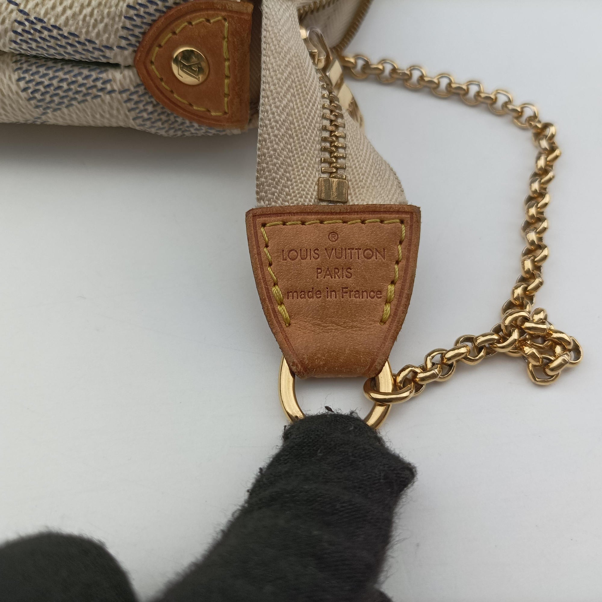 Pre-owned Louis Vuitton EVA AZUR Damier Canvas N55214 handbag | stylenewstar