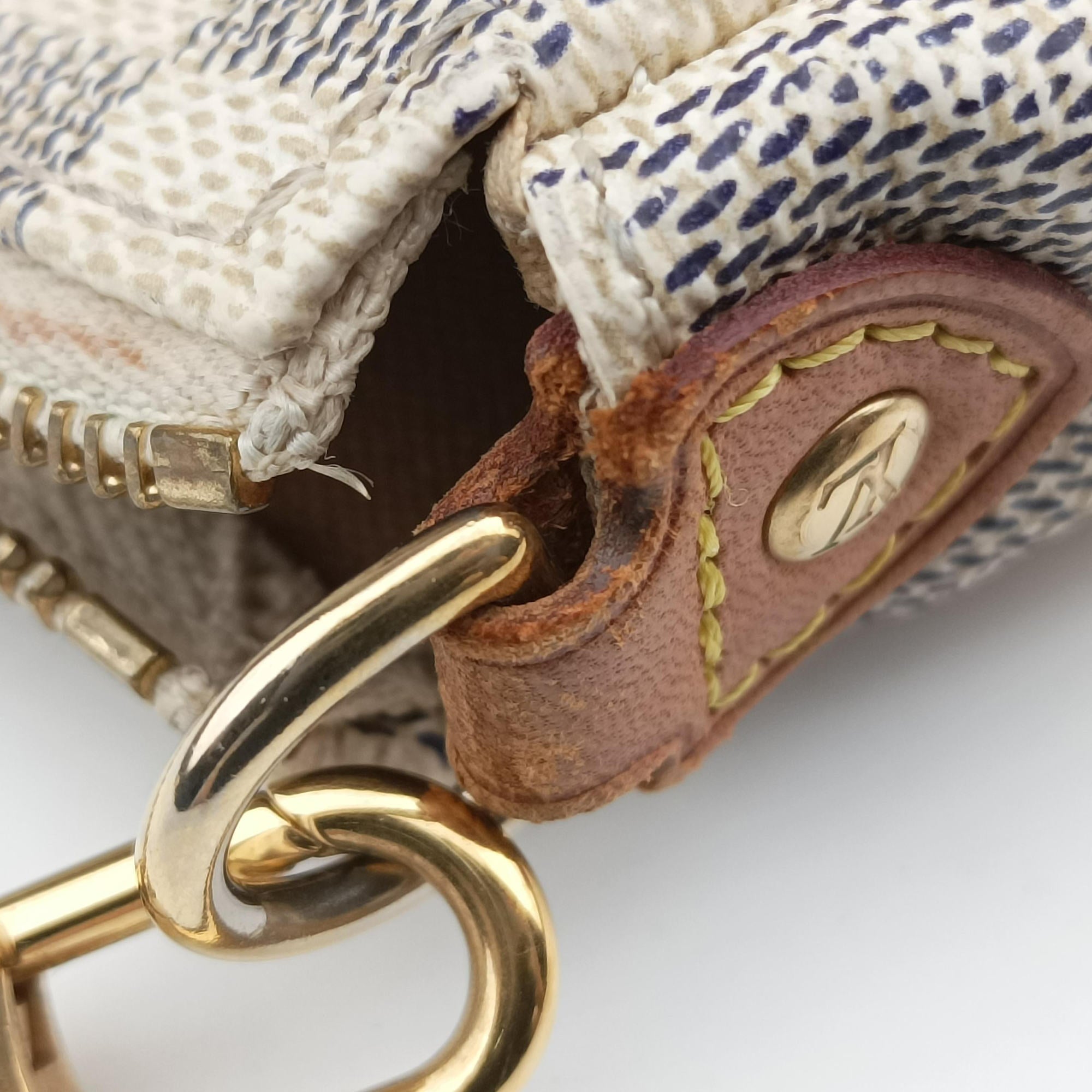 Pre-owned Louis Vuitton EVA AZUR Damier Canvas N55214 handbag | stylenewstar