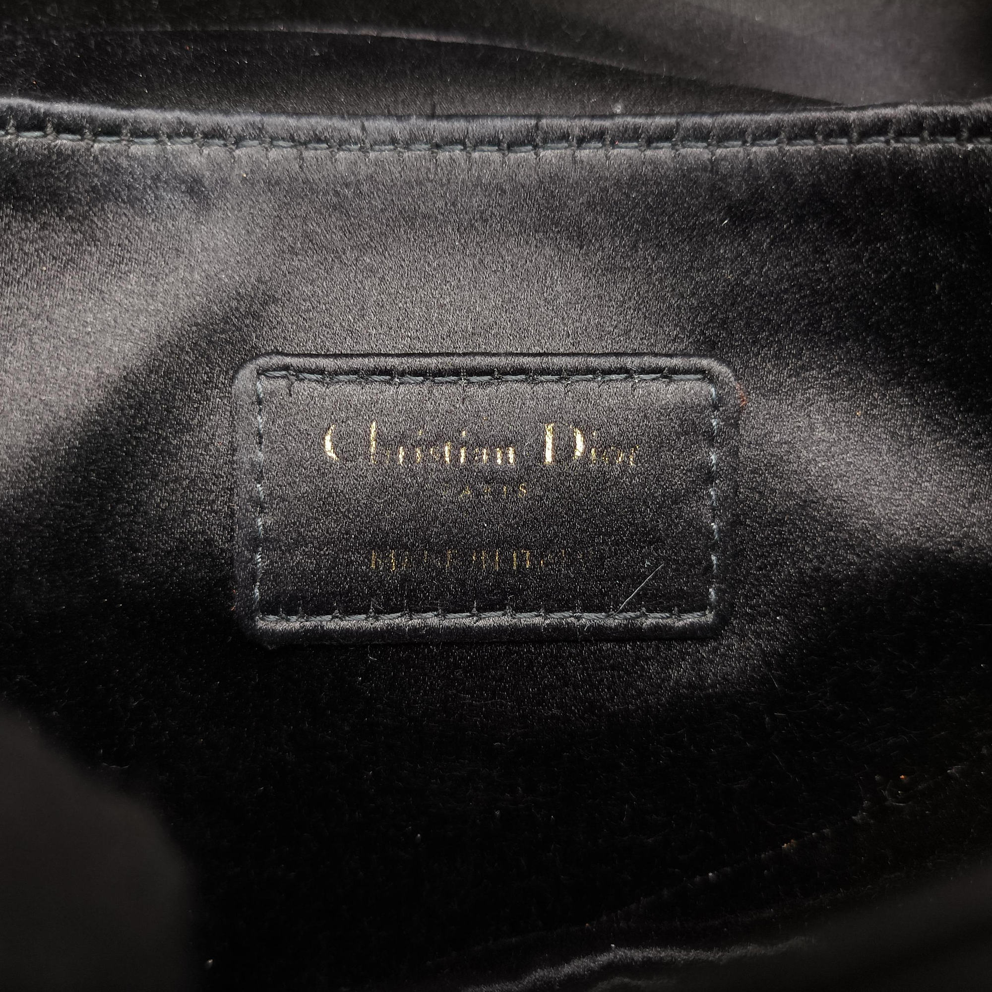 Pre-owned Christian Dior Saddle bag Black Silk  handbag | stylenewstar
