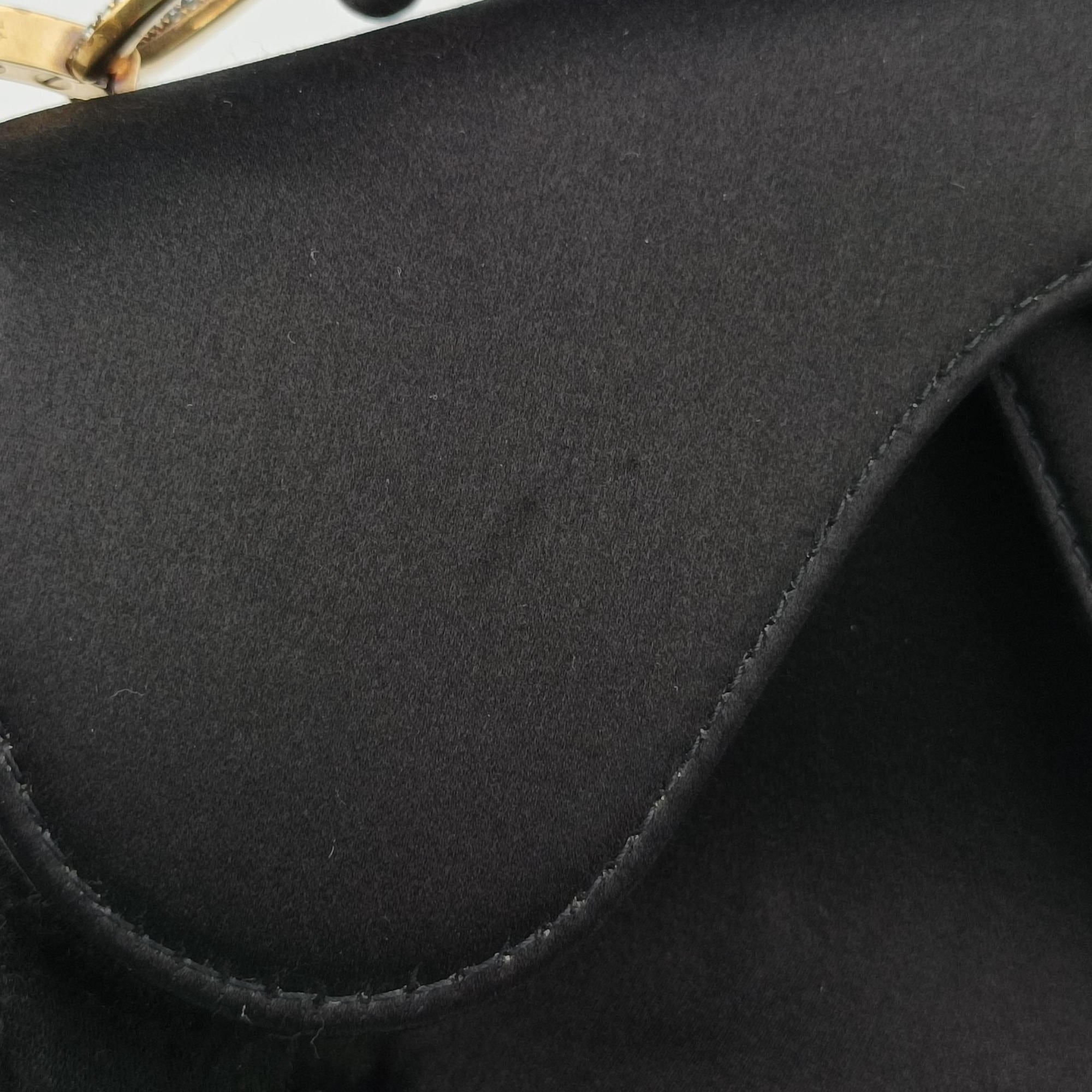 Pre-owned Christian Dior Saddle bag Black Silk  handbag | stylenewstar