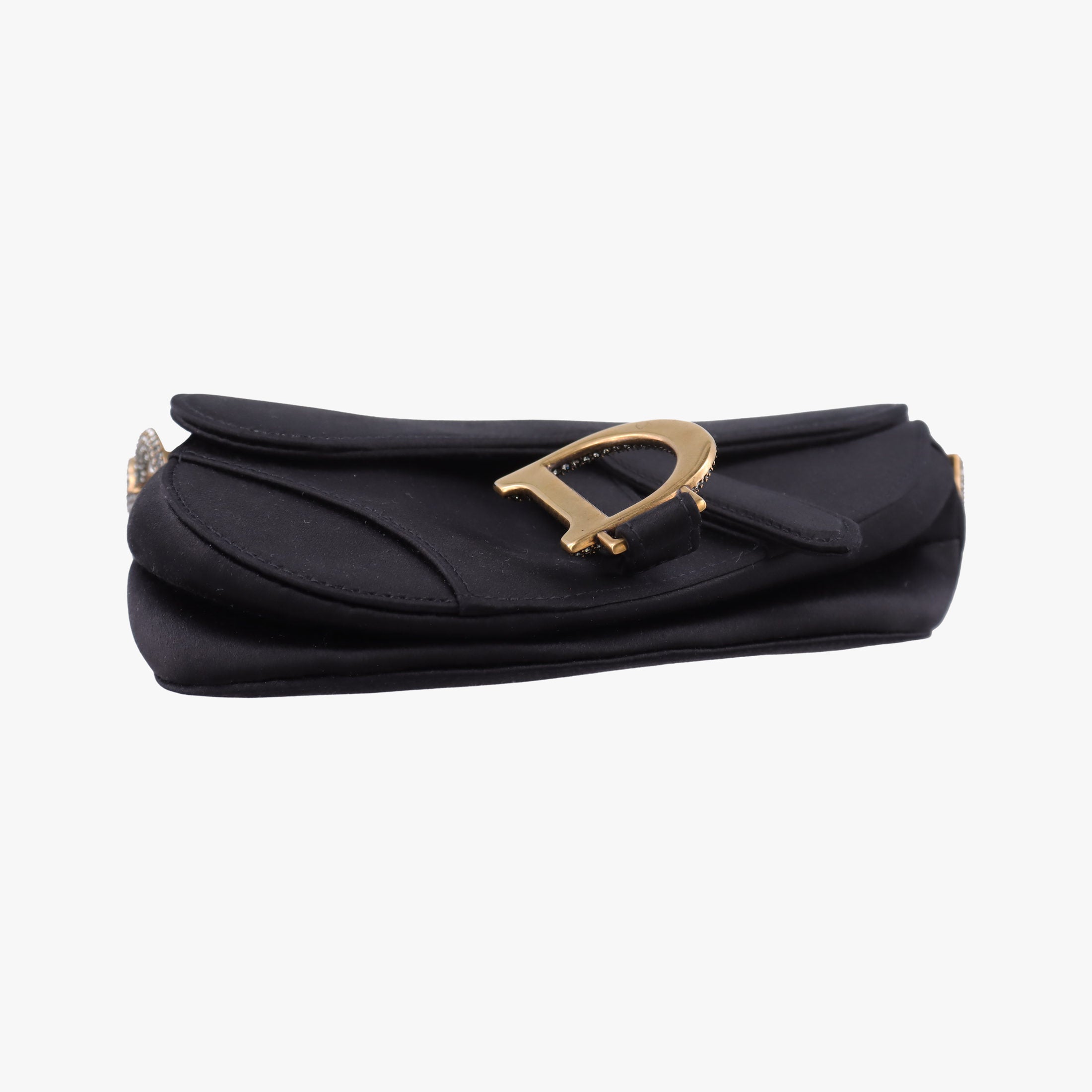 Pre-owned Christian Dior Saddle bag Black Silk  handbag | stylenewstar