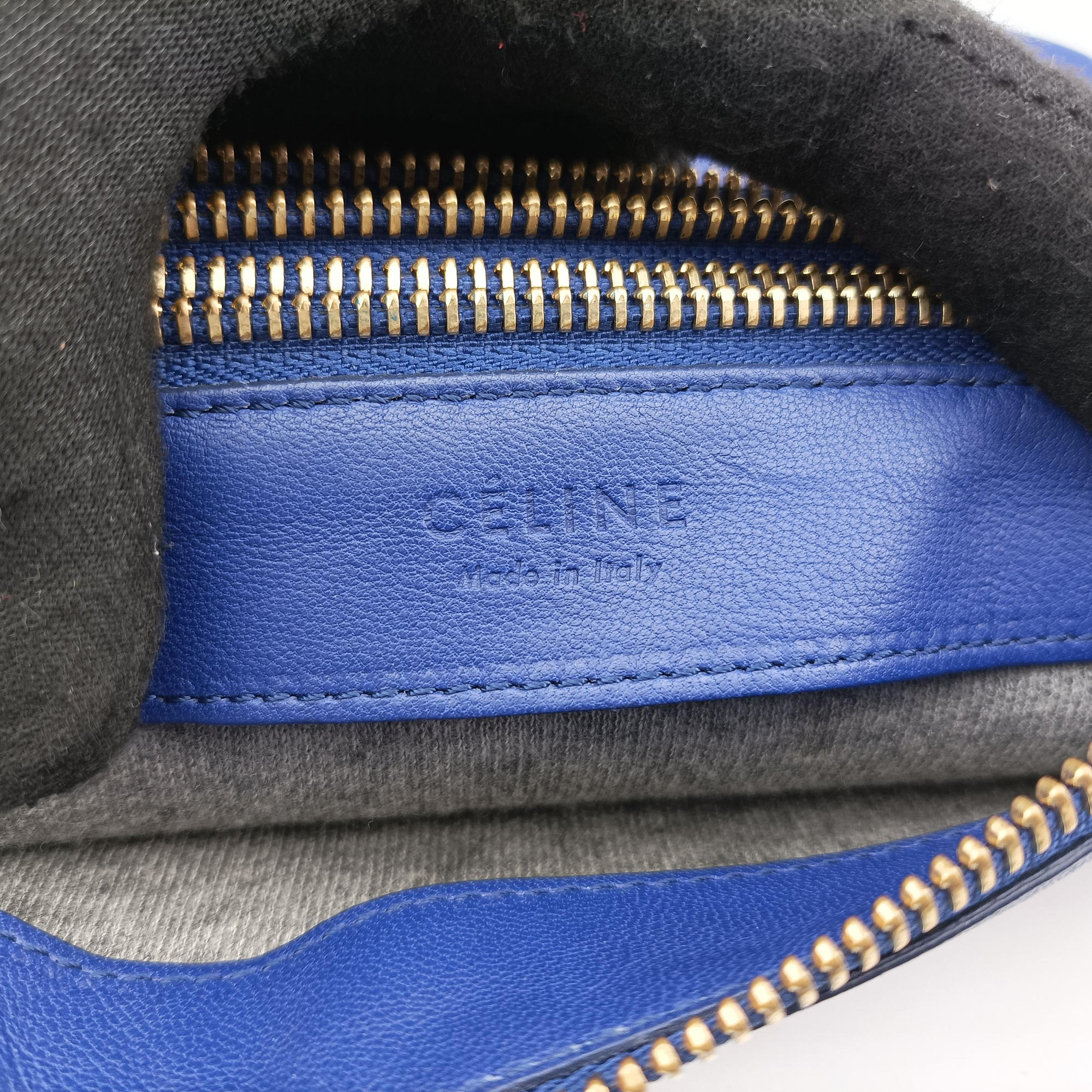 Secondhand Celine TRIO Blue Leather  shoulderbag | stylenewstar