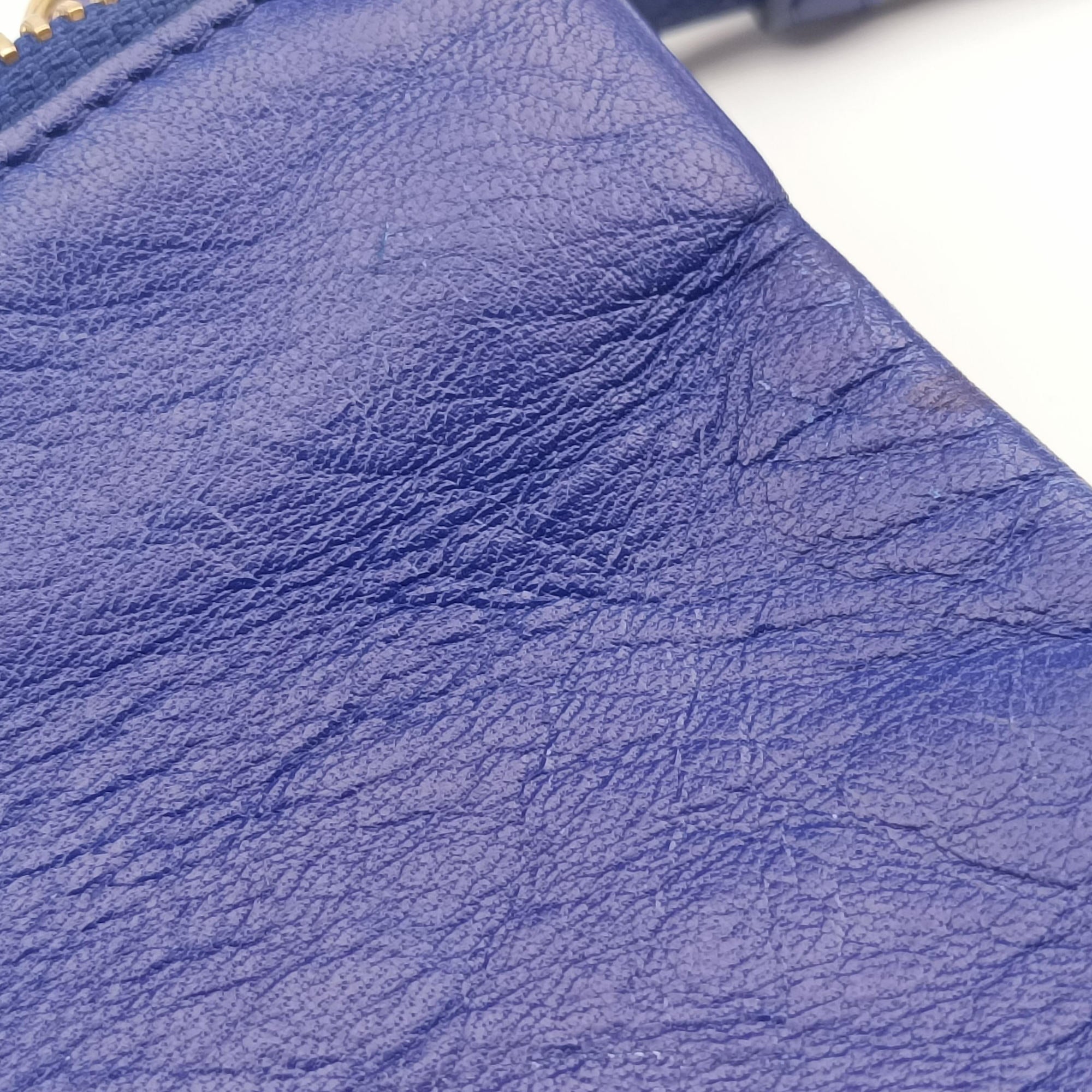 Secondhand Celine TRIO Blue Leather  shoulderbag | stylenewstar