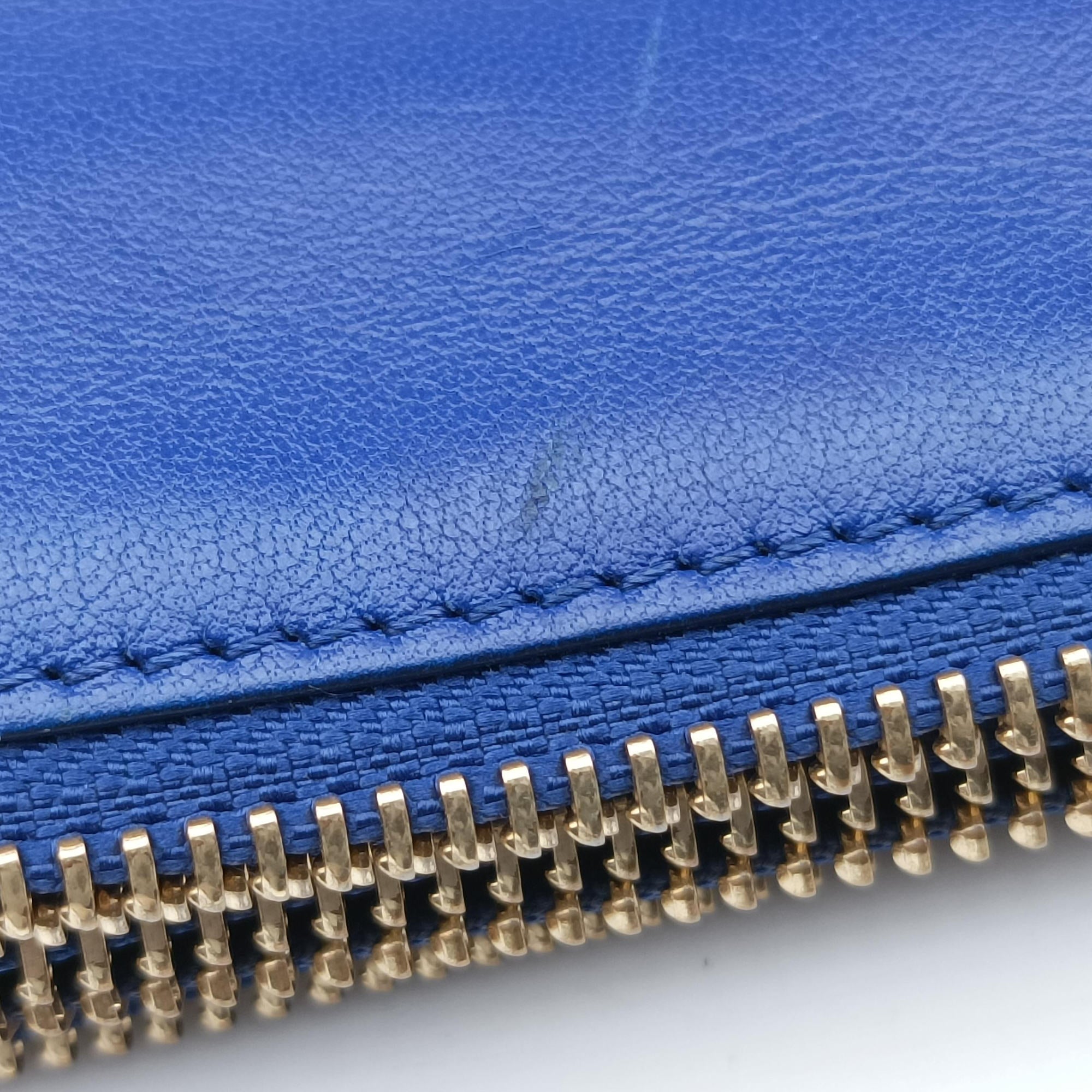 Secondhand Celine TRIO Blue Leather  shoulderbag | stylenewstar