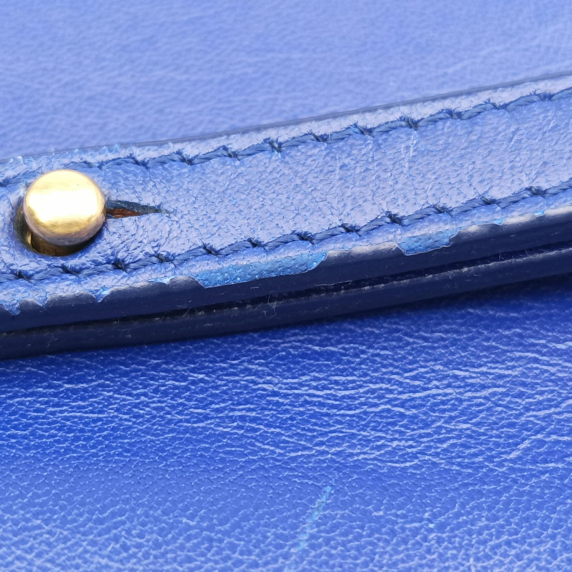 Secondhand Celine TRIO Blue Leather  shoulderbag | stylenewstar