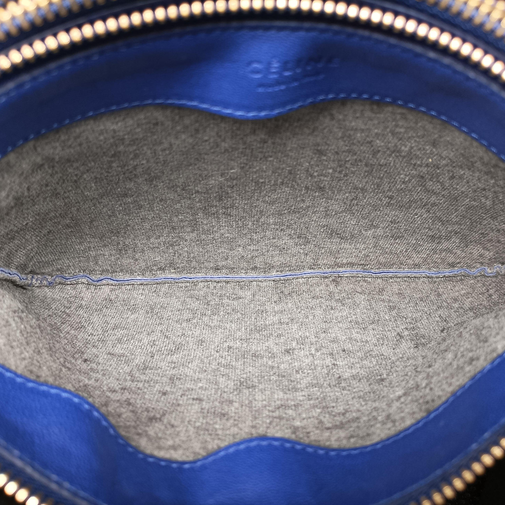 Secondhand Celine TRIO Blue Leather  shoulderbag | stylenewstar