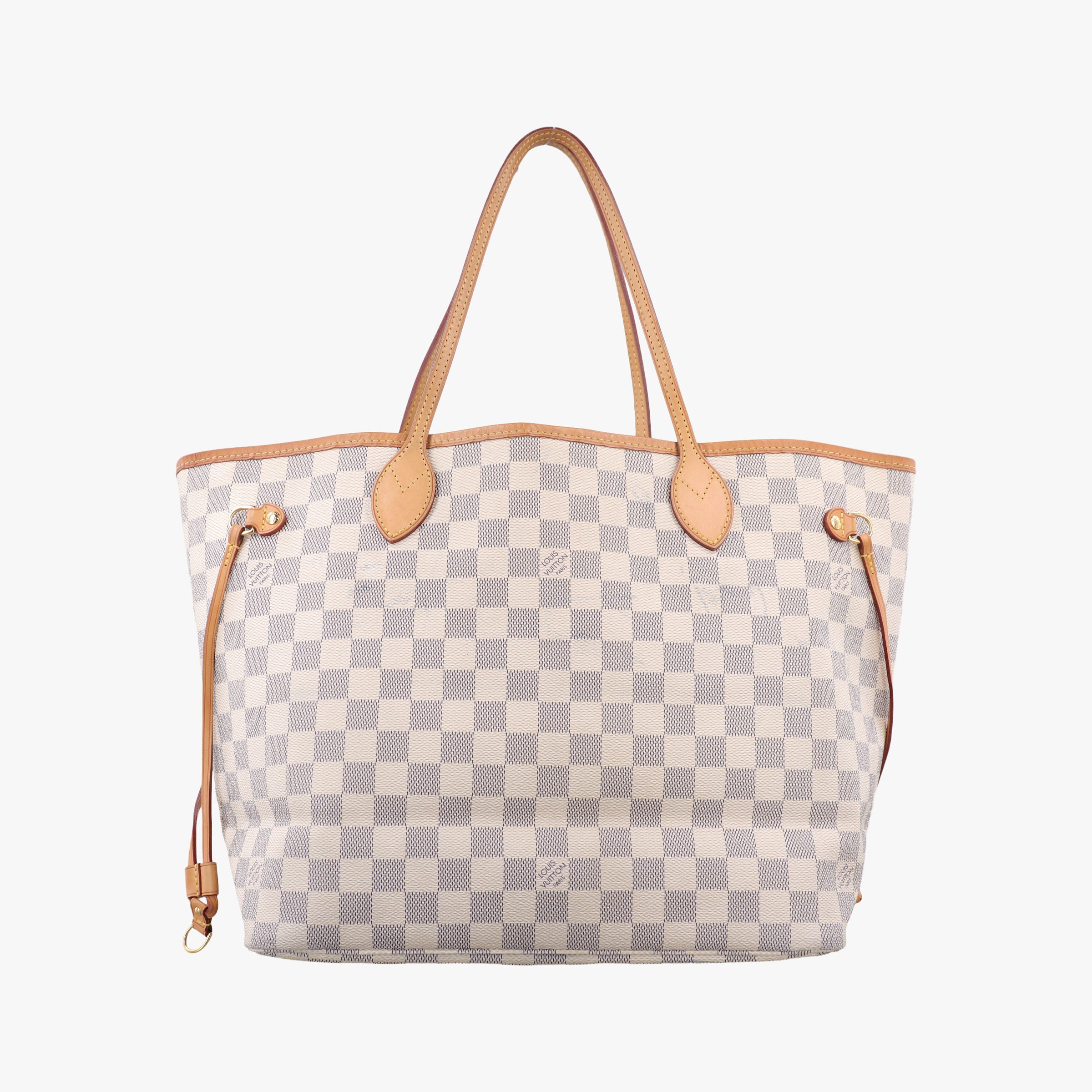 Secondhand Louis Vuitton Neverfull MM Azur Damier Canvas N51107 handbag | stylenewstar
