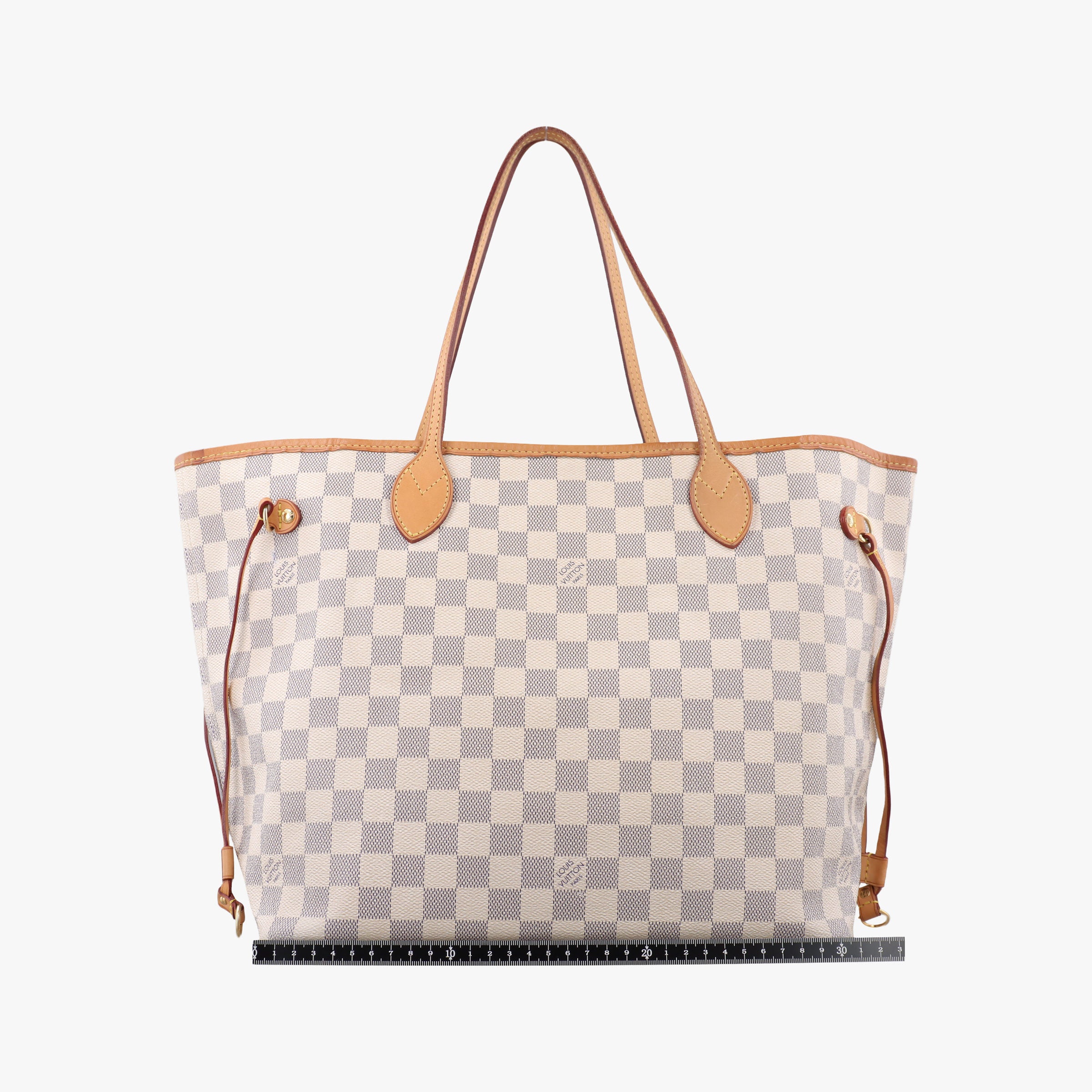 Secondhand Louis Vuitton Neverfull MM Azur Damier Canvas N51107 handbag | stylenewstar