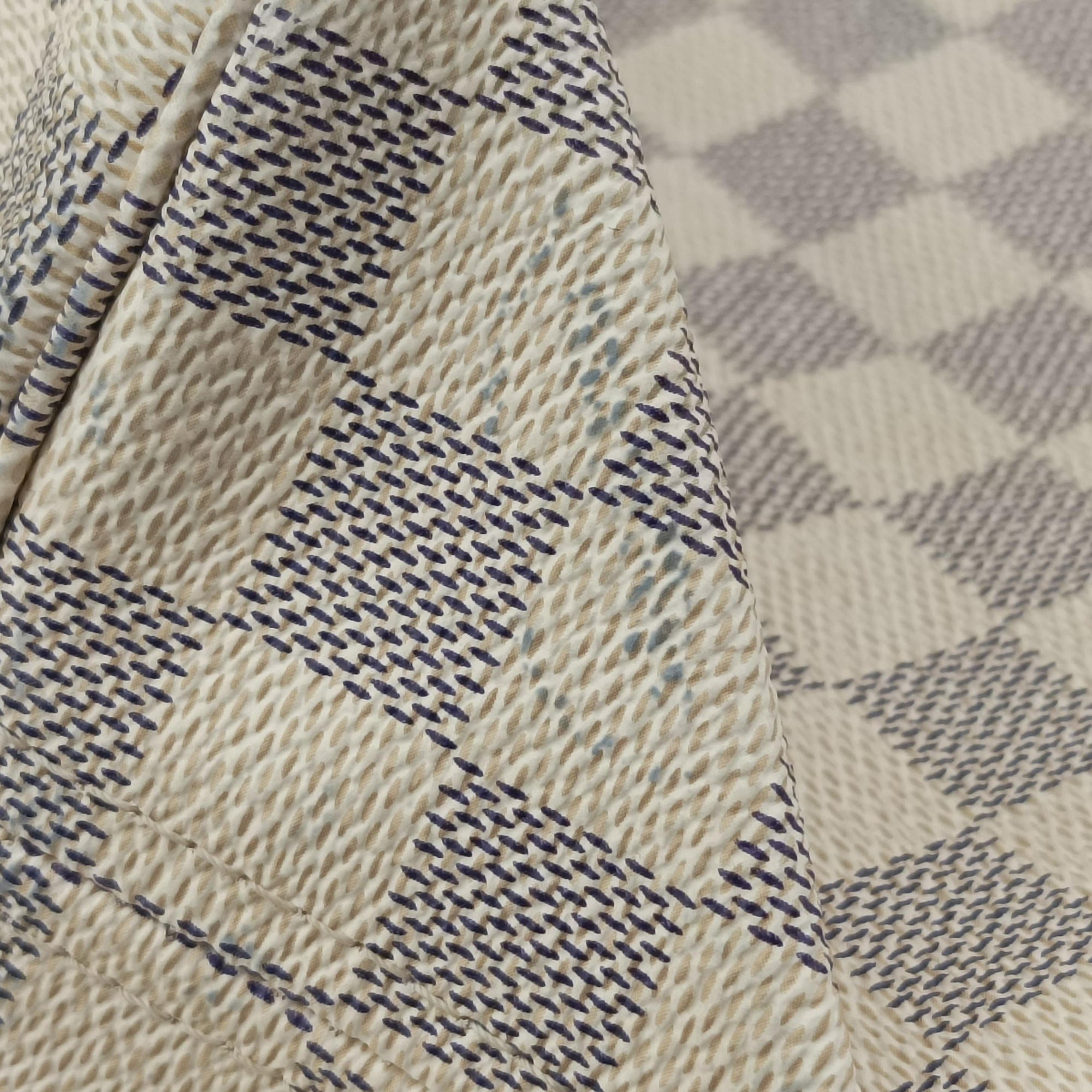 Secondhand Louis Vuitton Neverfull MM Azur Damier Canvas N51107 handbag | stylenewstar