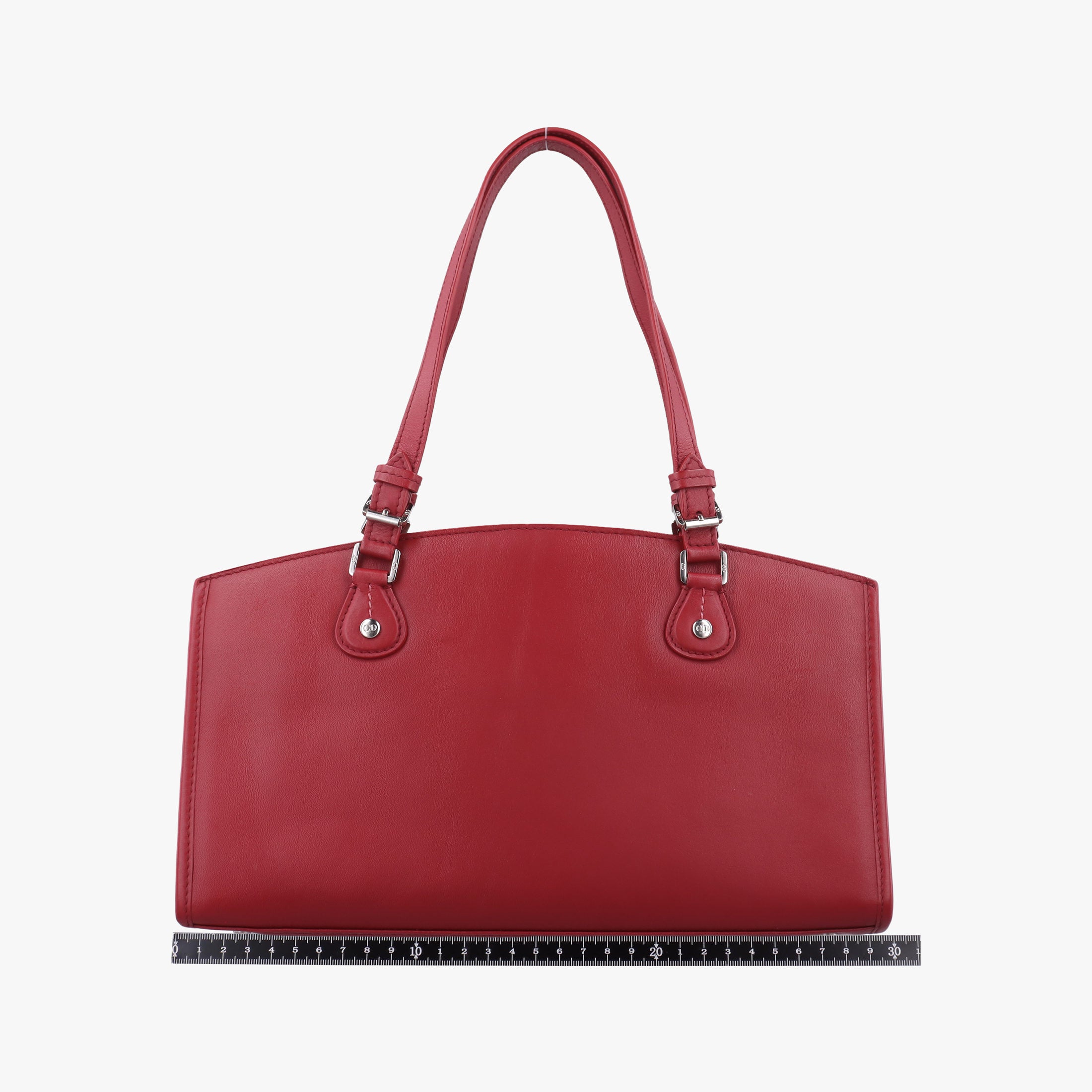 Pre-owned Christian Dior D charm Red Leather  handbag | stylenewstar