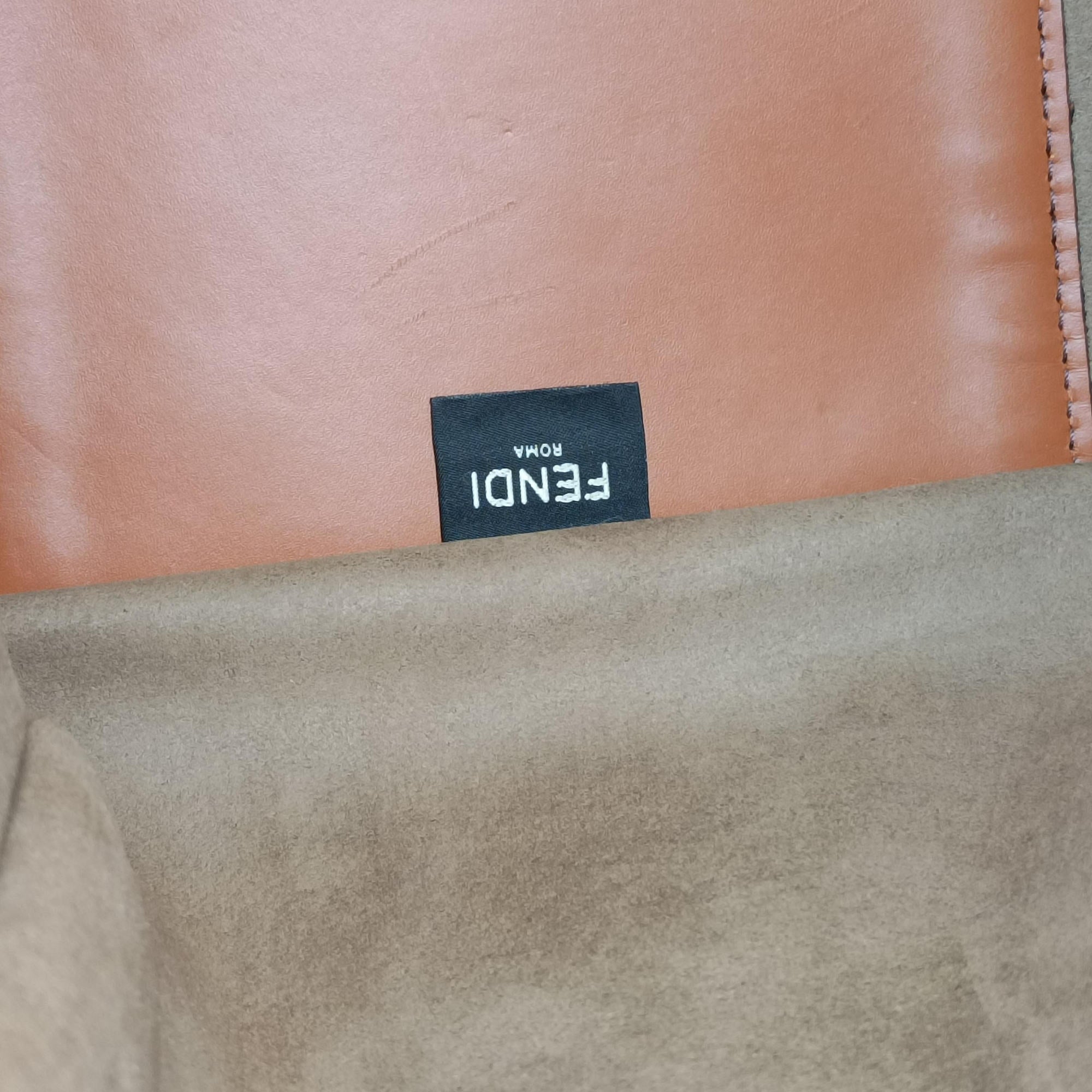 Vintage Fendi Sunshine Brown Leather 8BH372 handbag | stylenewstar