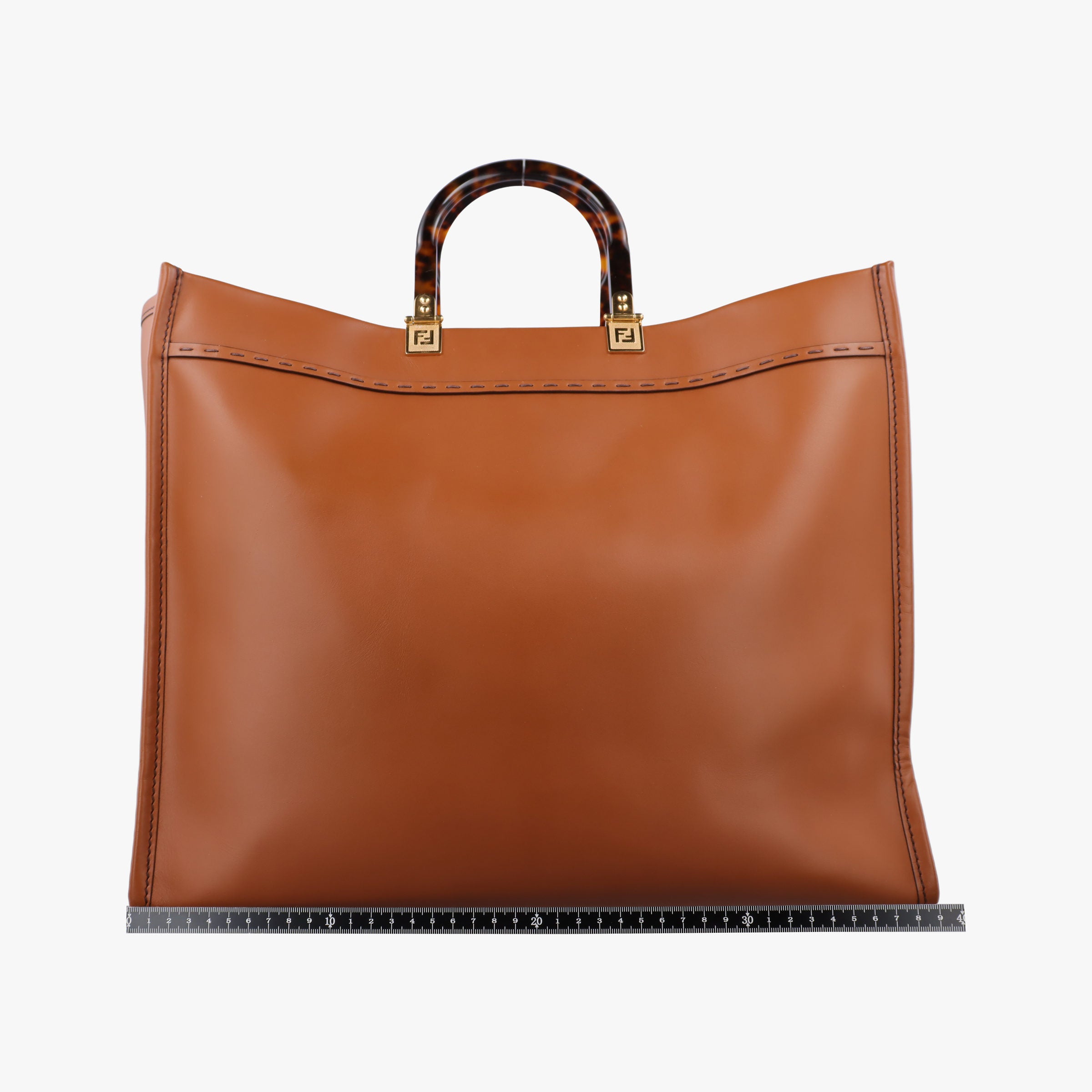 Vintage Fendi Sunshine Brown Leather 8BH372 handbag | stylenewstar