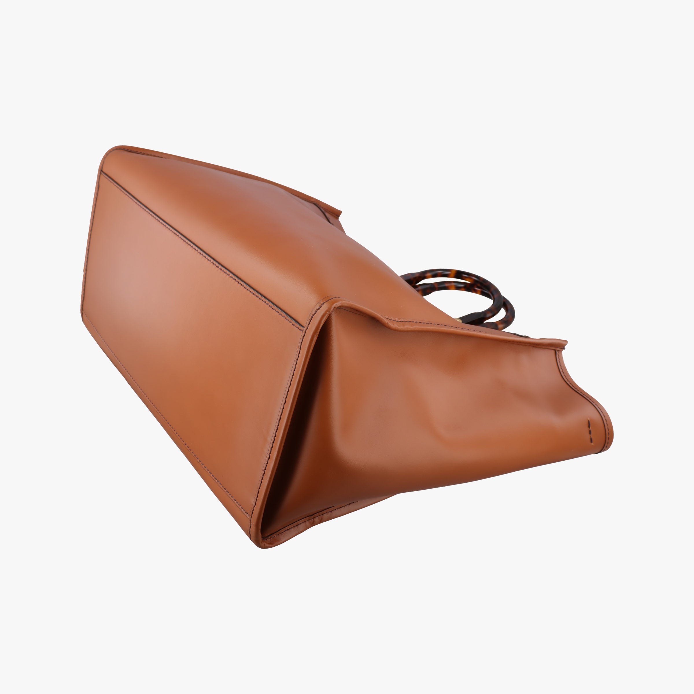 Vintage Fendi Sunshine Brown Leather 8BH372 handbag | stylenewstar