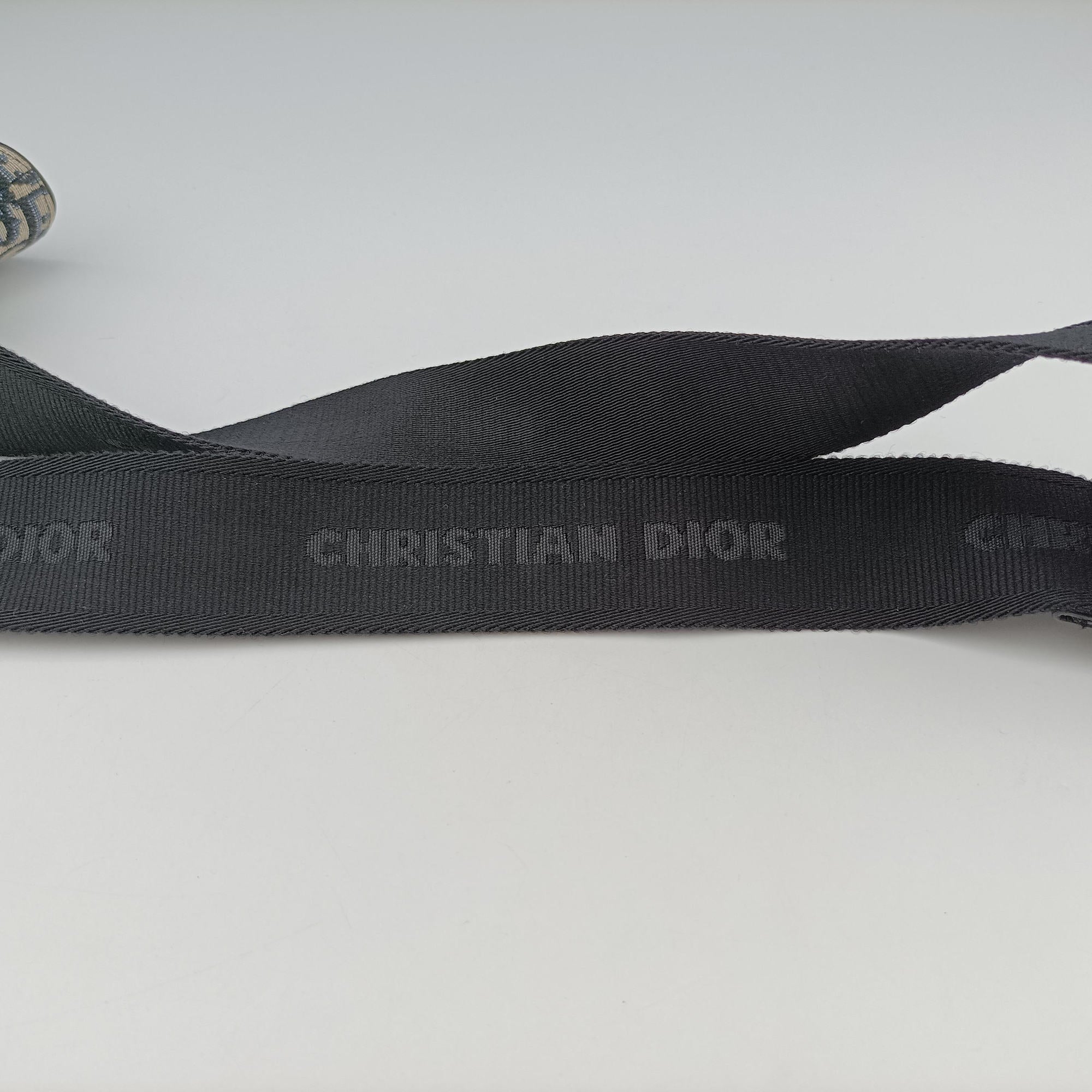 Secondhand Christian Dior saddle Navy×Gray Jacquard  crossbodybag | stylenewstar