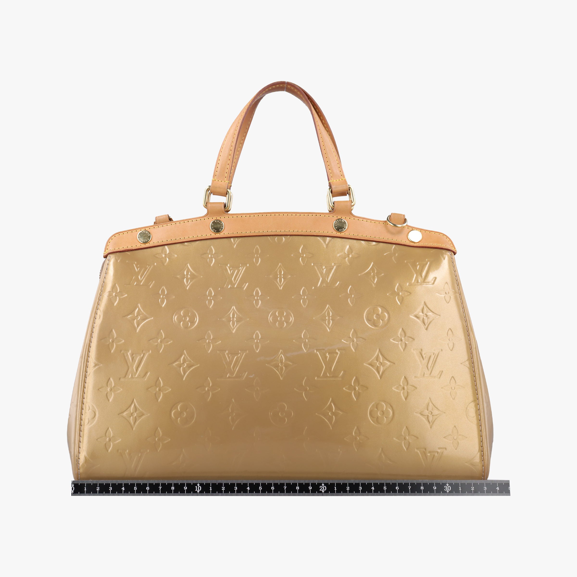 Secondhand Louis Vuitton Brea MM Beige Poodle Vernis M91755 shoulderbag | stylenewstar