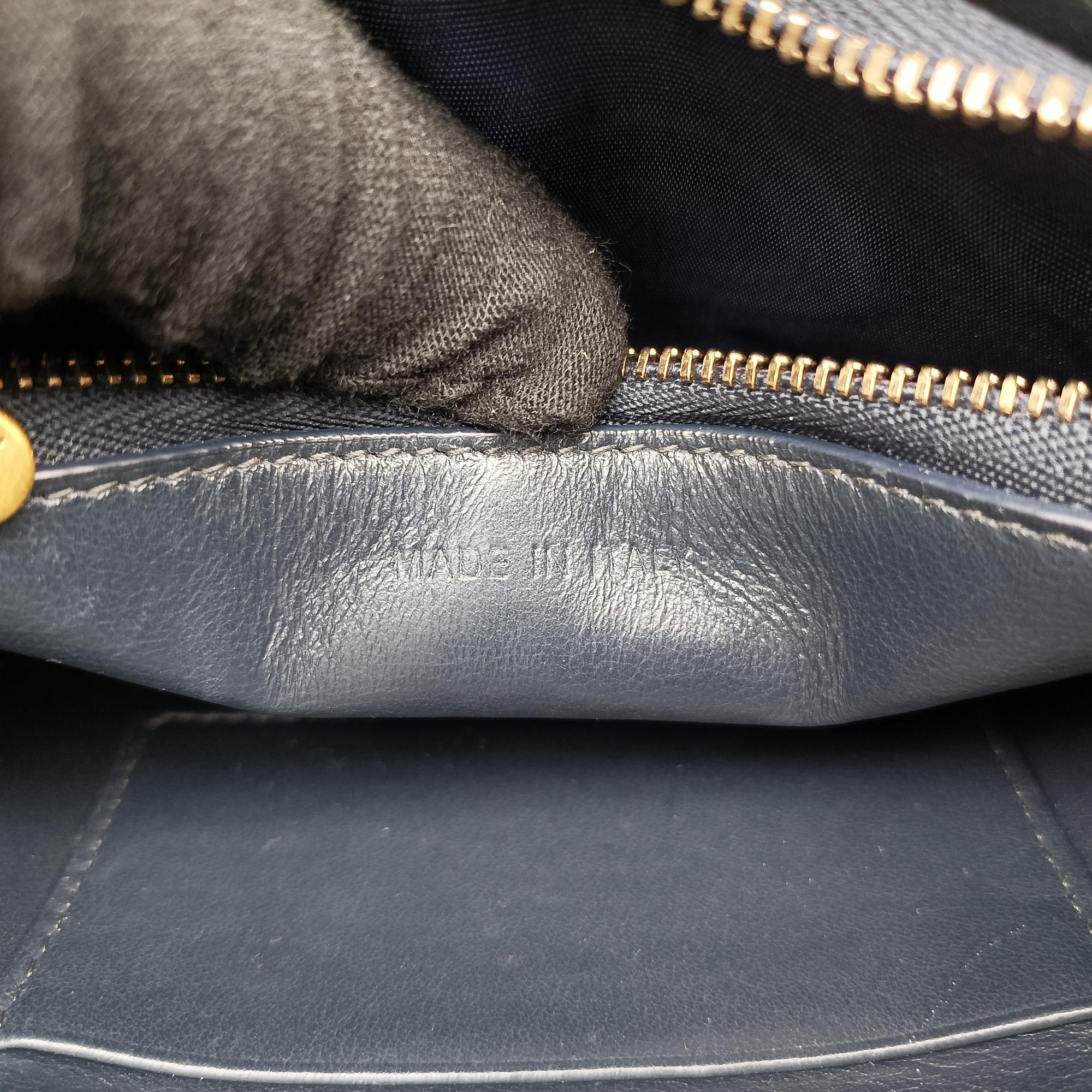 Secondhand Christian Dior Saddle Navy×Gray jacquard  bum bag/waist bag | stylenewstar