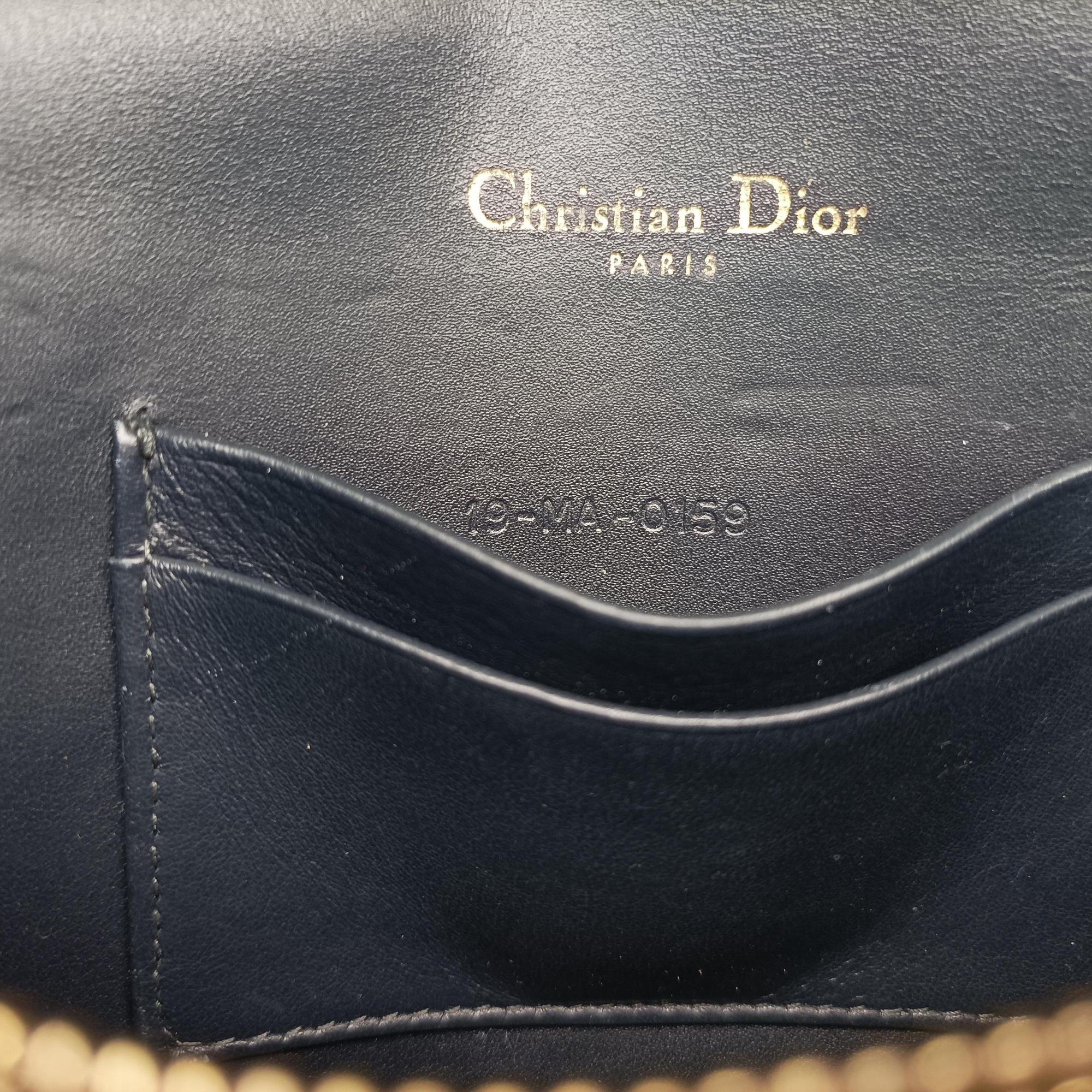 Secondhand Christian Dior Saddle Navy×Gray jacquard  bum bag/waist bag | stylenewstar