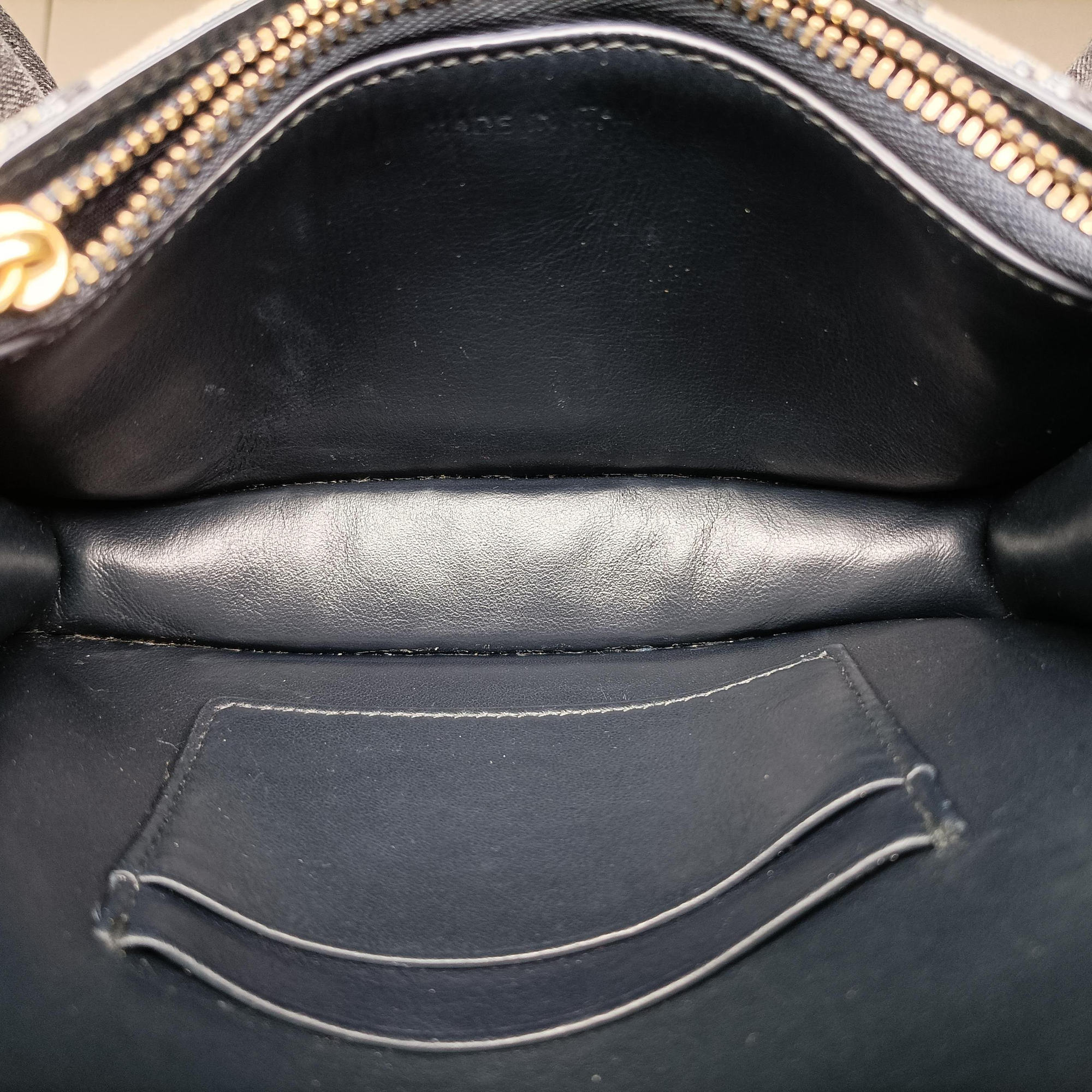 Secondhand Christian Dior Saddle Navy×Gray jacquard  bum bag/waist bag | stylenewstar