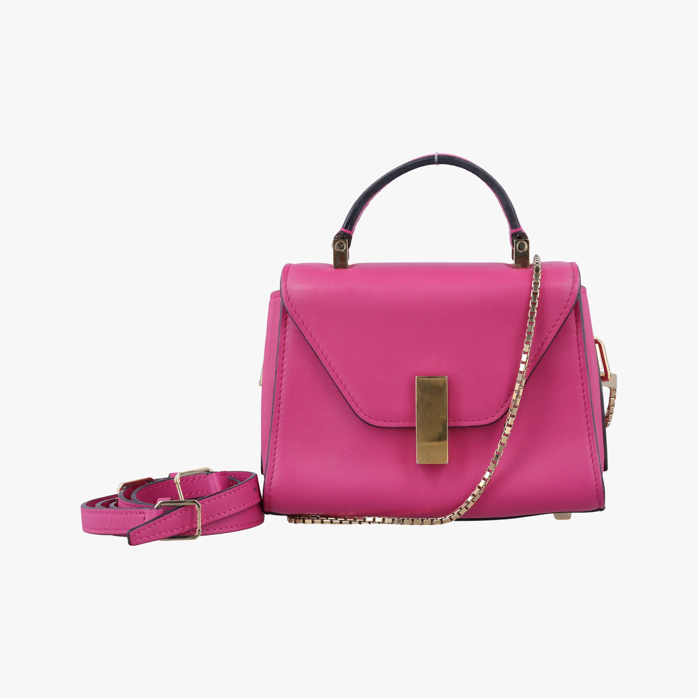 Pre-owned Valextra Iside Rose Leather  shoulderbag | stylenewstar