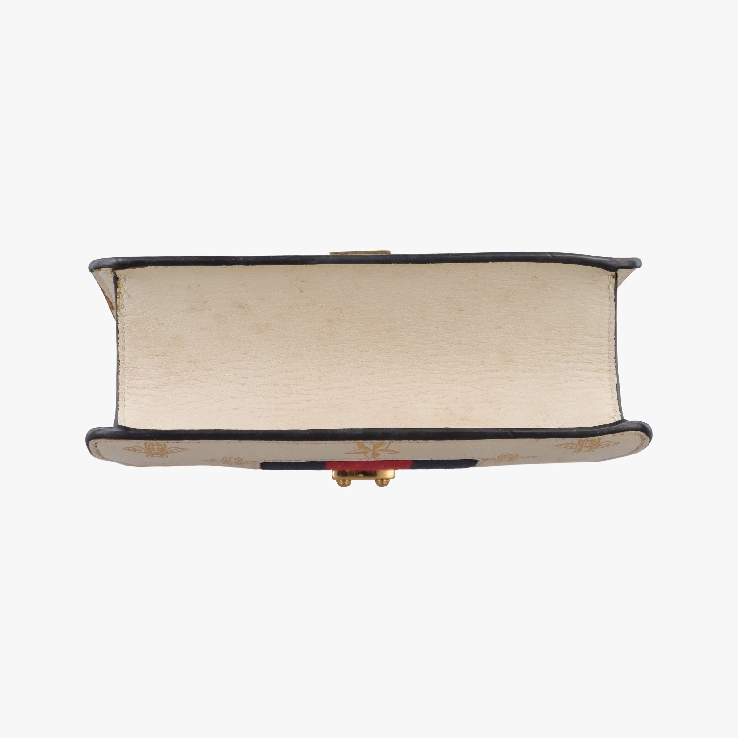 Vintage Gucci Sylvie White×black×red Leather 470270 shoulderbag | stylenewstar