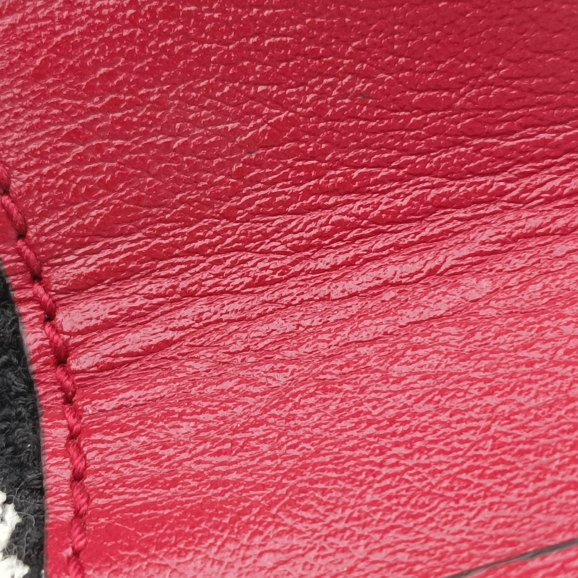 Pre-owned Gucci Rajah Black × Red × Multi Tweed × Leather 537219 shoulderbag | stylenewstar