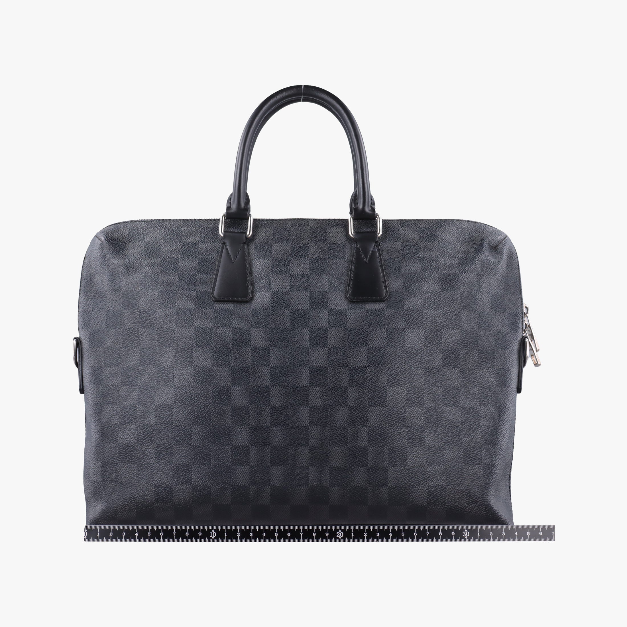 Secondhand Louis Vuitton Porte Documents Jour Noir Damier Graphite N48224 handbag | stylenewstar