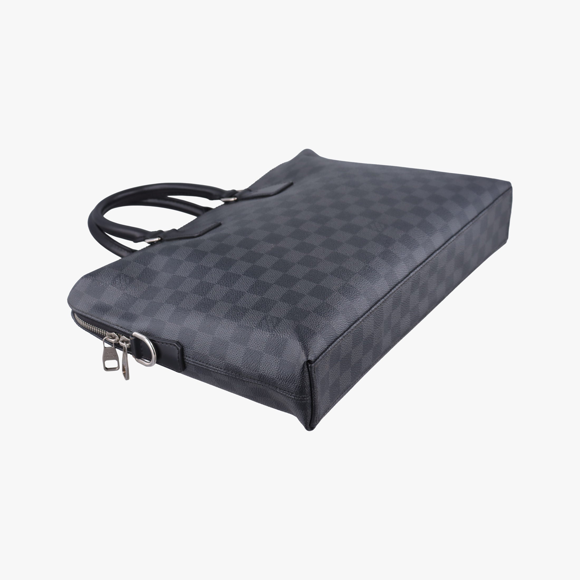 Secondhand Louis Vuitton Porte Documents Jour Noir Damier Graphite N48224 handbag | stylenewstar
