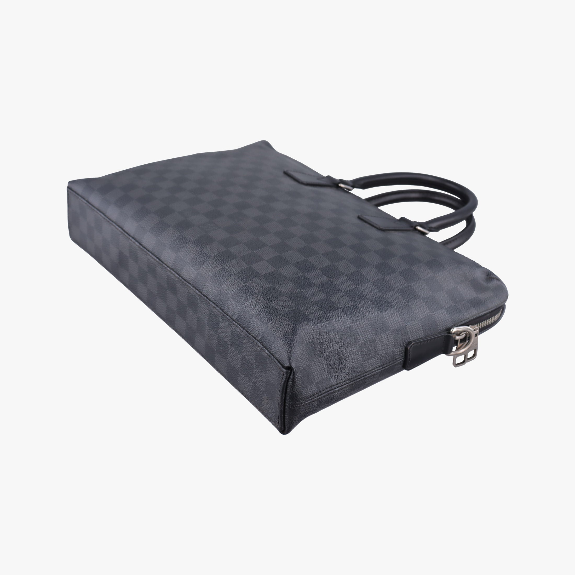 Secondhand Louis Vuitton Porte Documents Jour Noir Damier Graphite N48224 handbag | stylenewstar