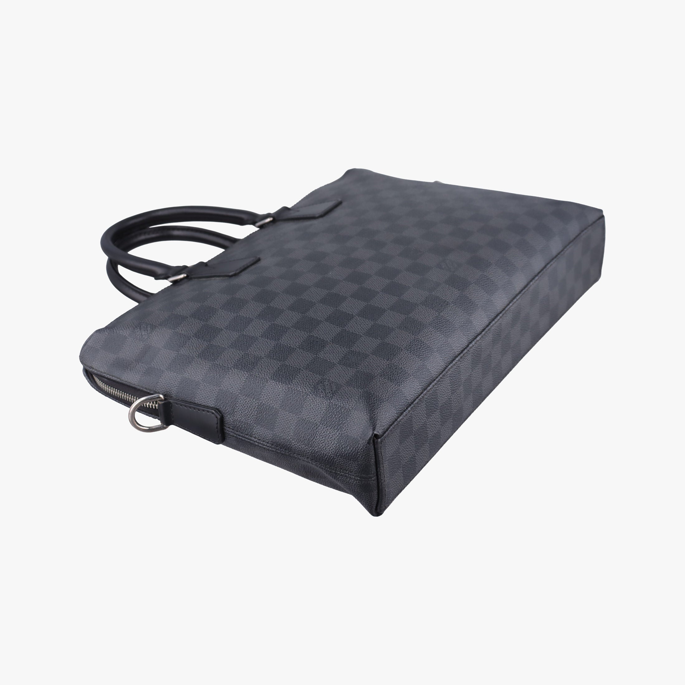 Secondhand Louis Vuitton Porte Documents Jour Noir Damier Graphite N48224 handbag | stylenewstar