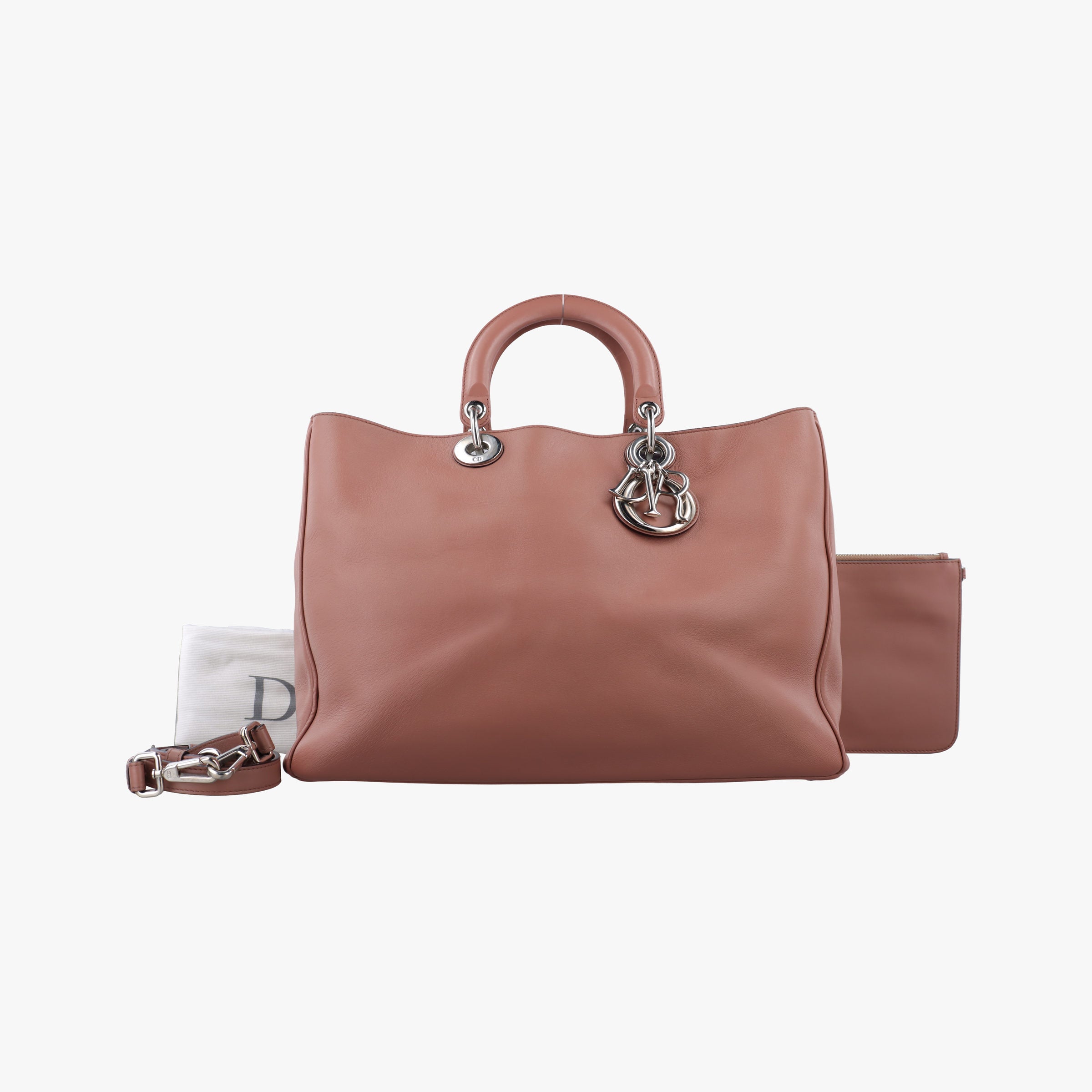 Vintage Christian Dior Diorissimo Brown Leather  shoulderbag | stylenewstar