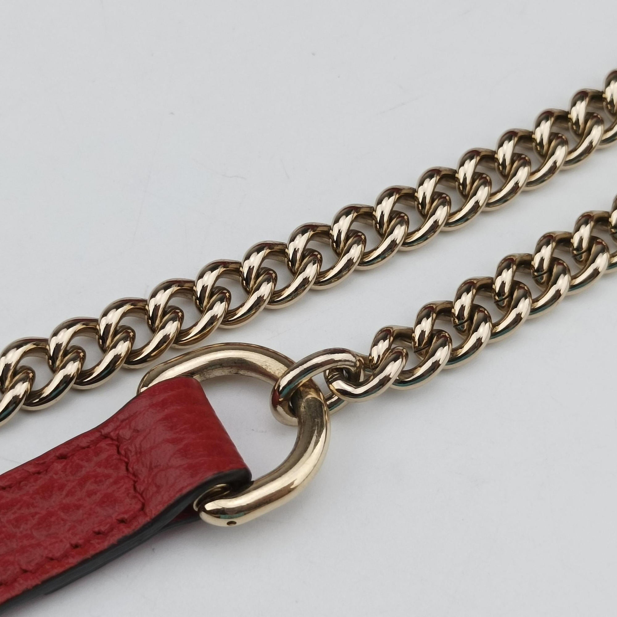 Pre-owned Gucci Interlocking G Red Leather 510303 shoulderbag | stylenewstar