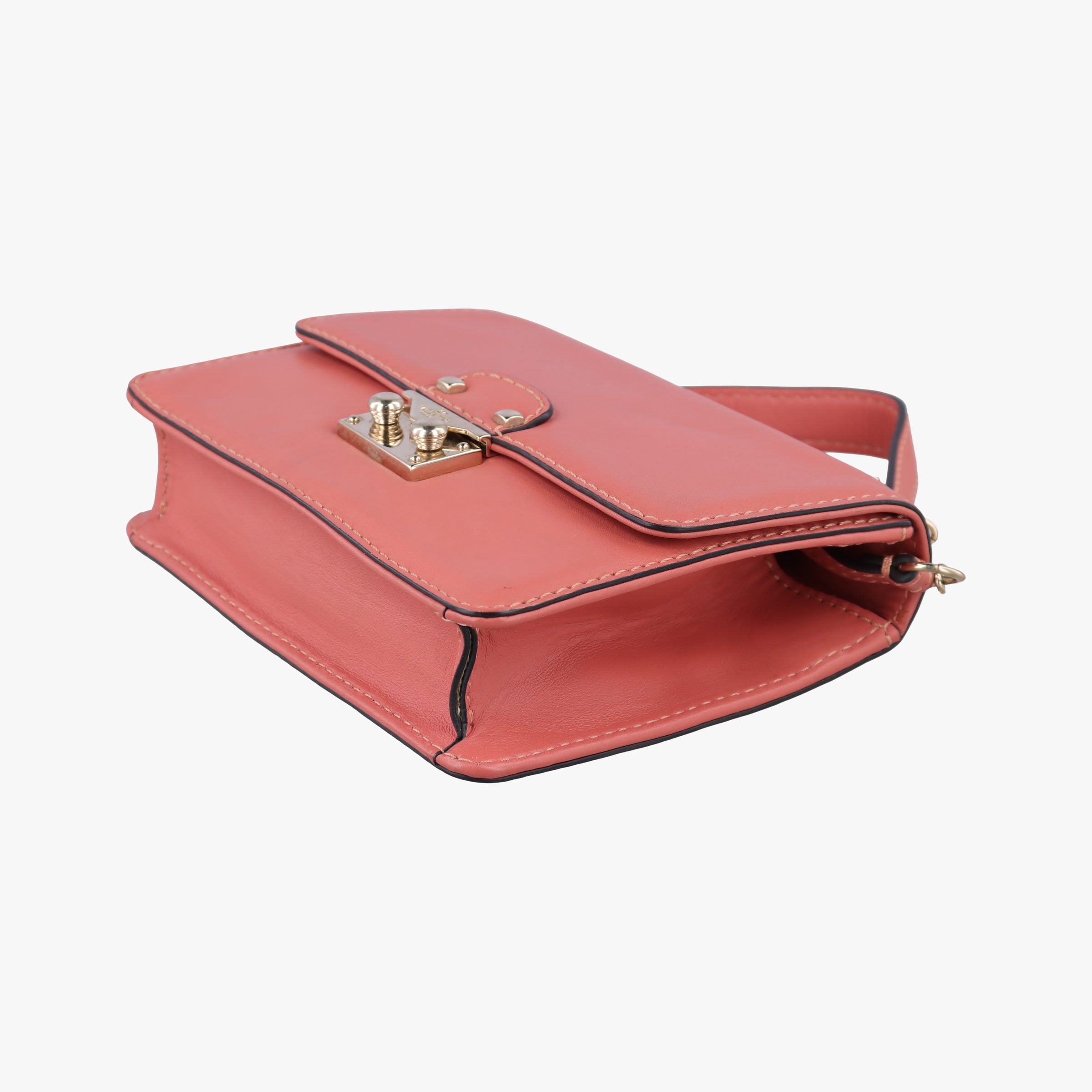 Pre-owned Valentino Cabana Orange leather  shoulderbag | stylenewstar