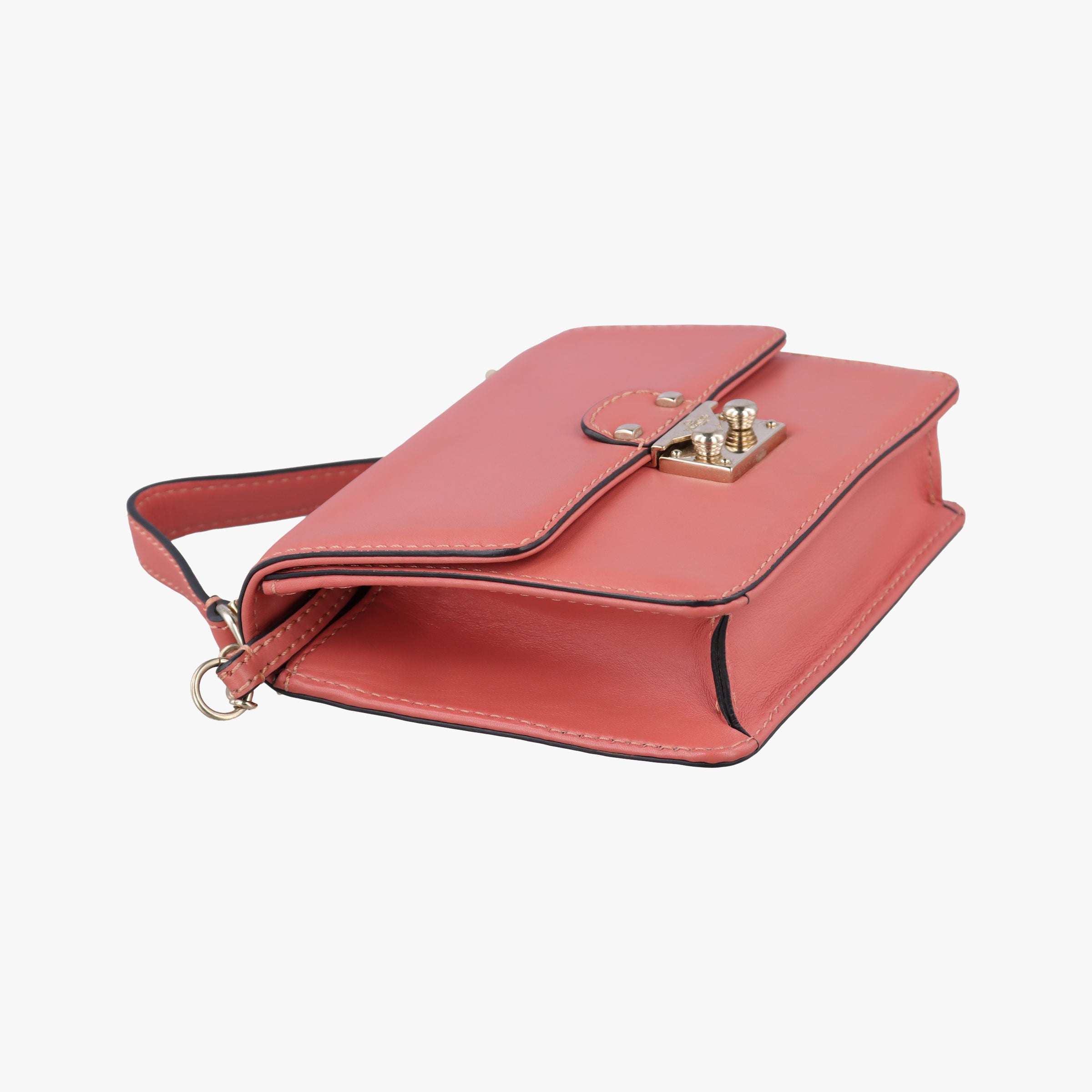 Pre-owned Valentino Cabana Orange leather  shoulderbag | stylenewstar