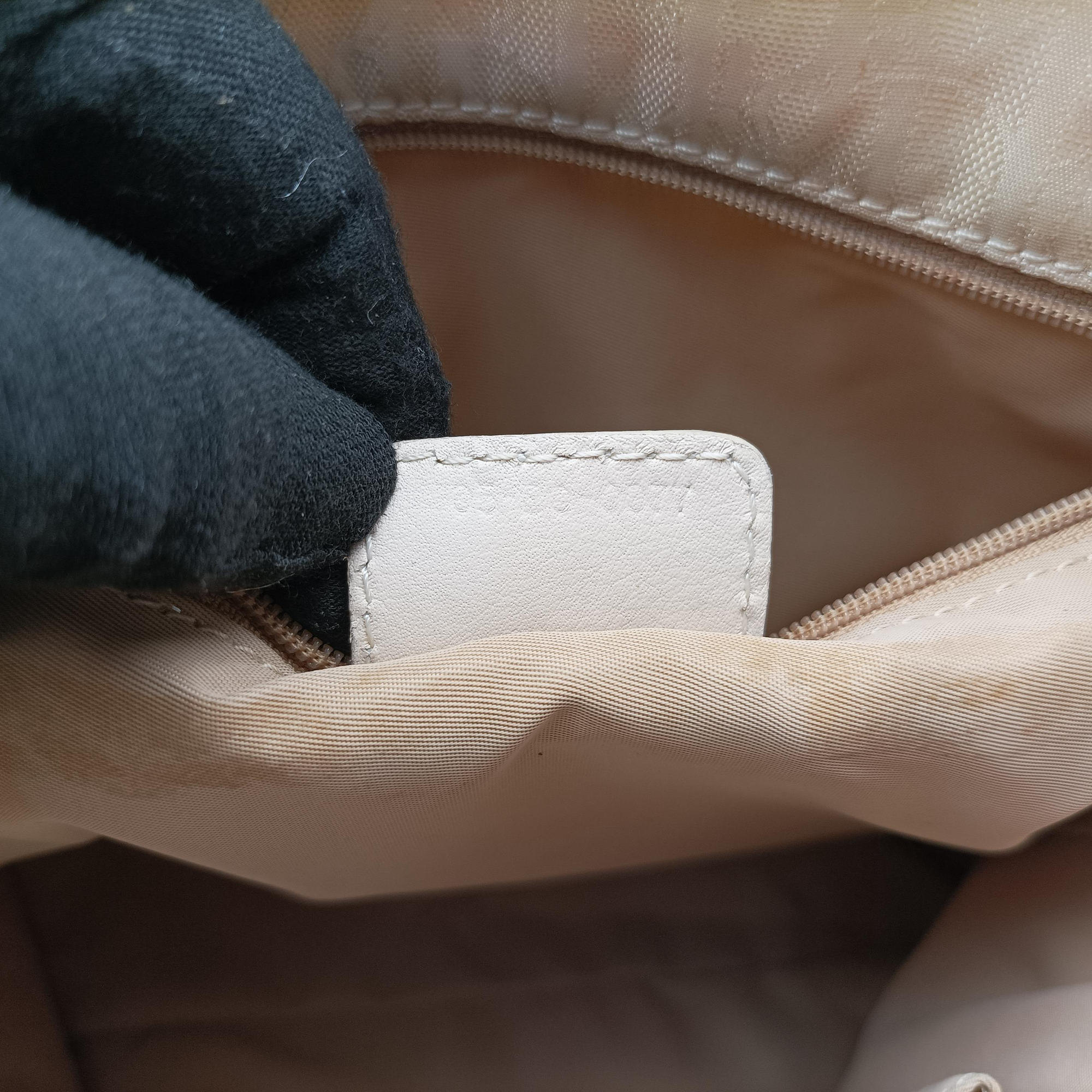 Pre-owned Christian Dior Lovely Beige Diorissimo Canvas × Leather  handbag | stylenewstar