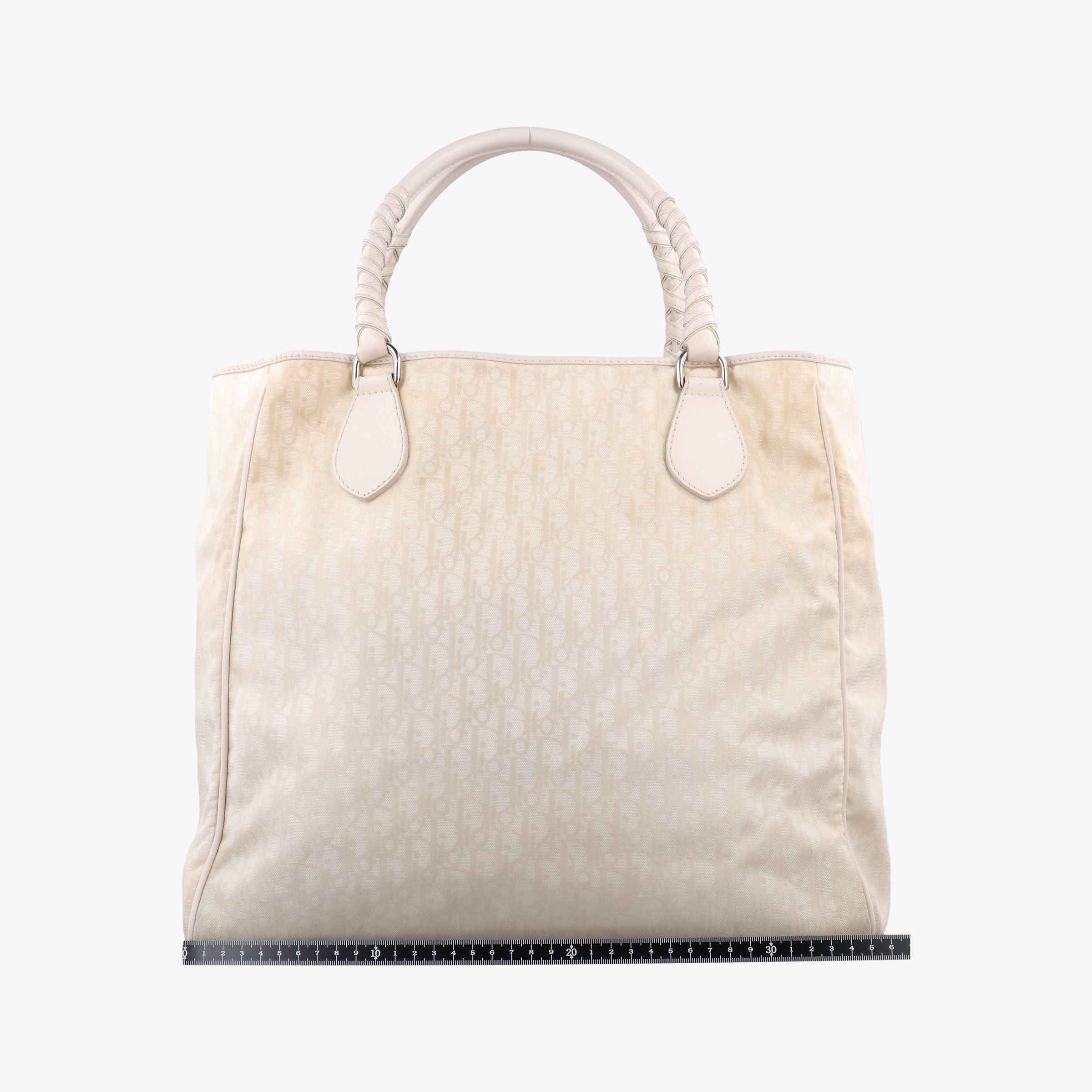 Pre-owned Christian Dior Lovely Beige Diorissimo Canvas × Leather  handbag | stylenewstar