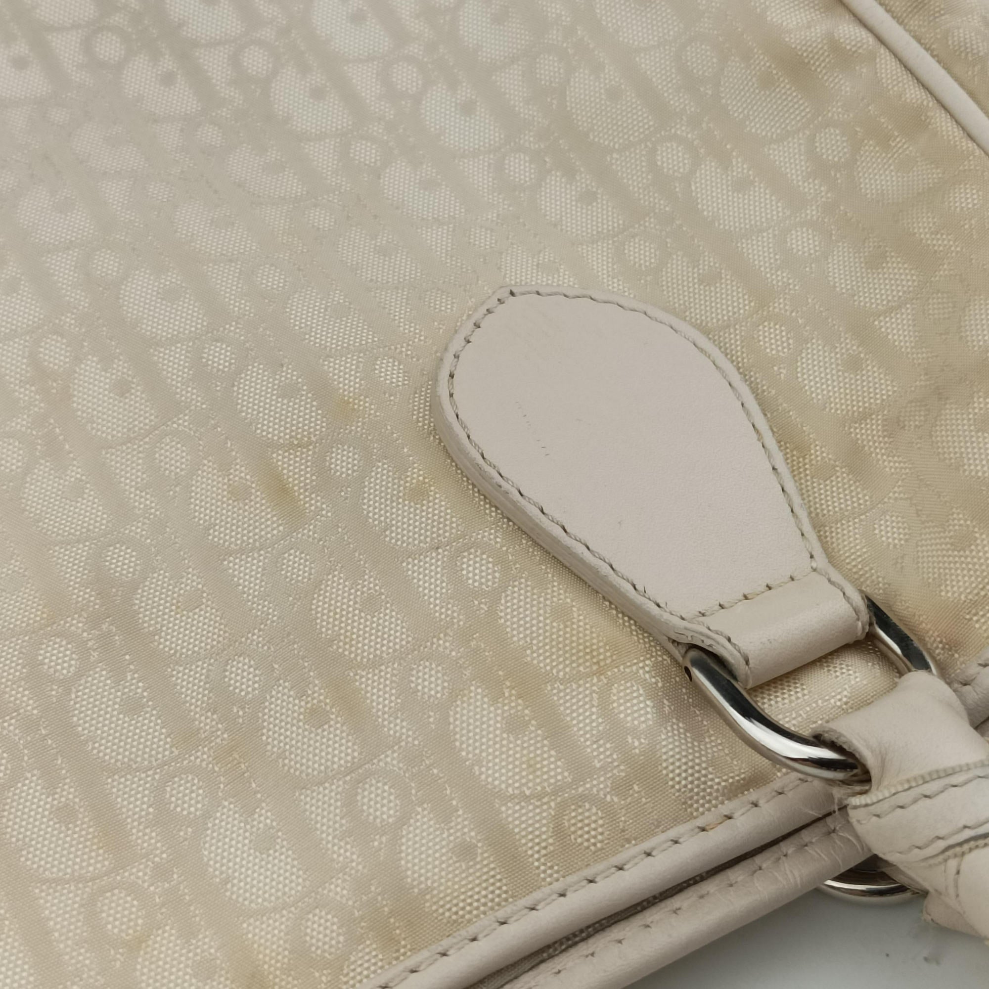 Pre-owned Christian Dior Lovely Beige Diorissimo Canvas × Leather  handbag | stylenewstar