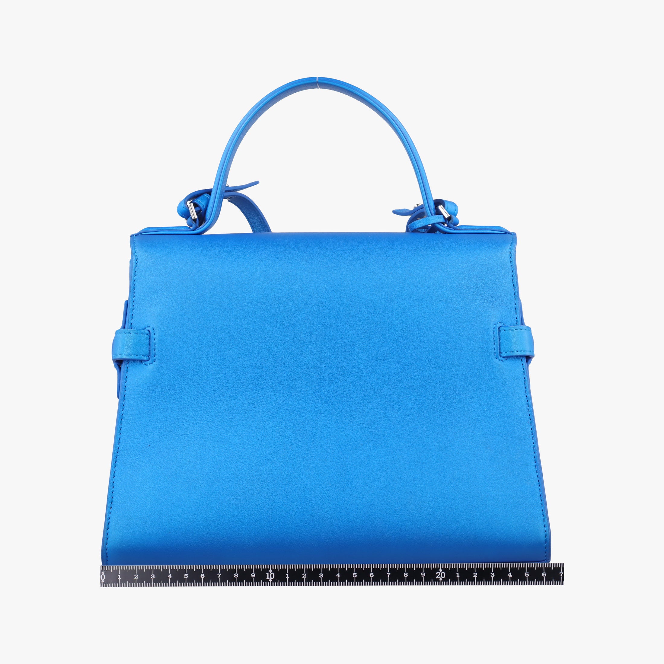 Pre-owned Delvaux Tan pete Blue Leather  shoulderbag | stylenewstar