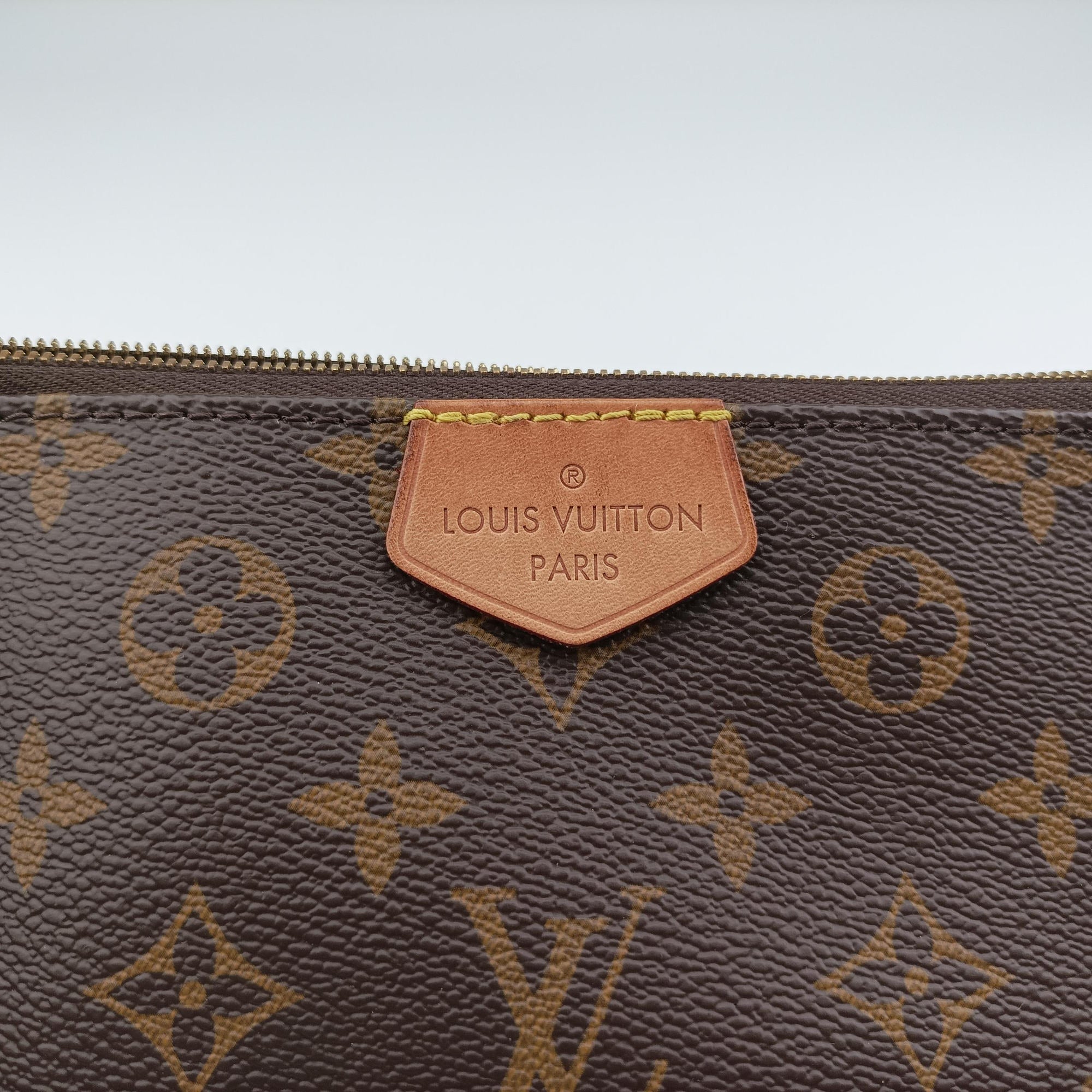 Pre-owned Louis Vuitton MULTI POCHETTE ACCESSOIRES MARRON×ROSE CLAIRE Monogram Canvas M44840 shoulderbag | stylenewstar